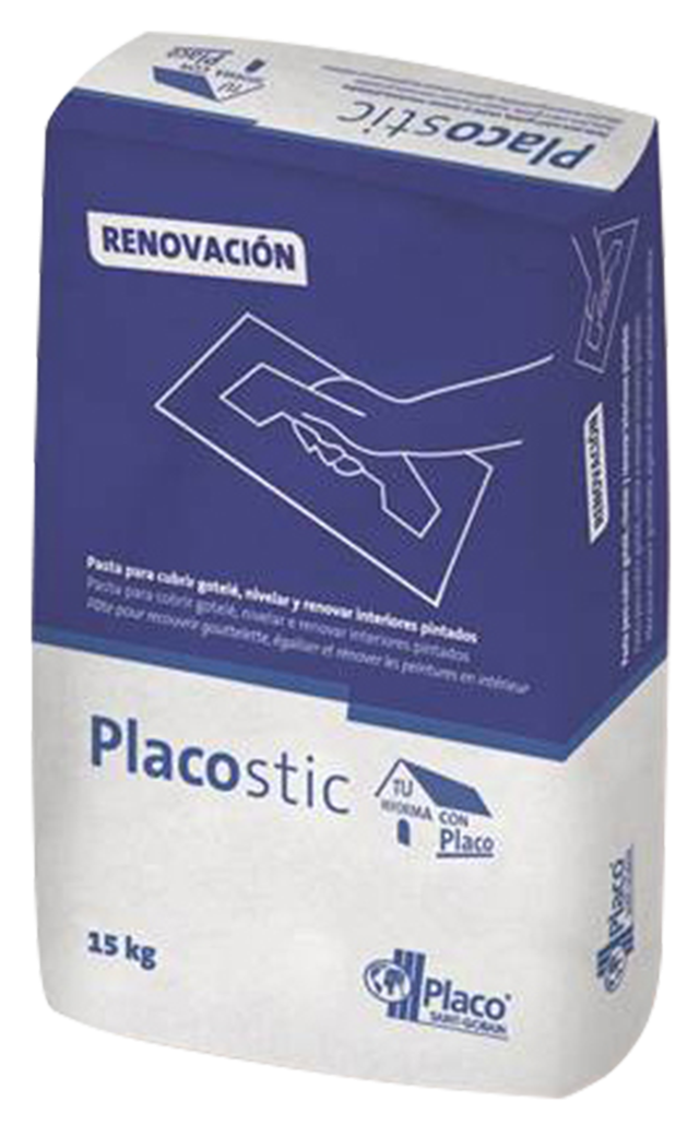 Plaste en polvo para nivelar Placostic 15 kg