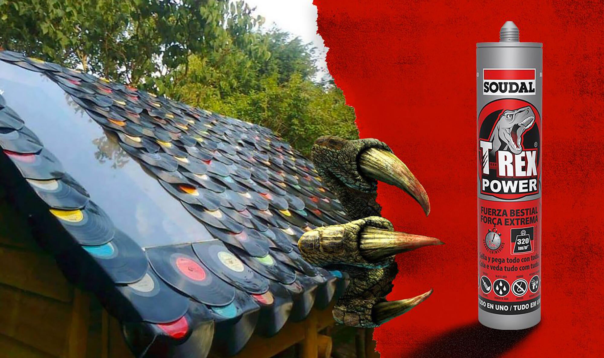 Cola e veda força extrema 290 ml branco T-rex Power - 6