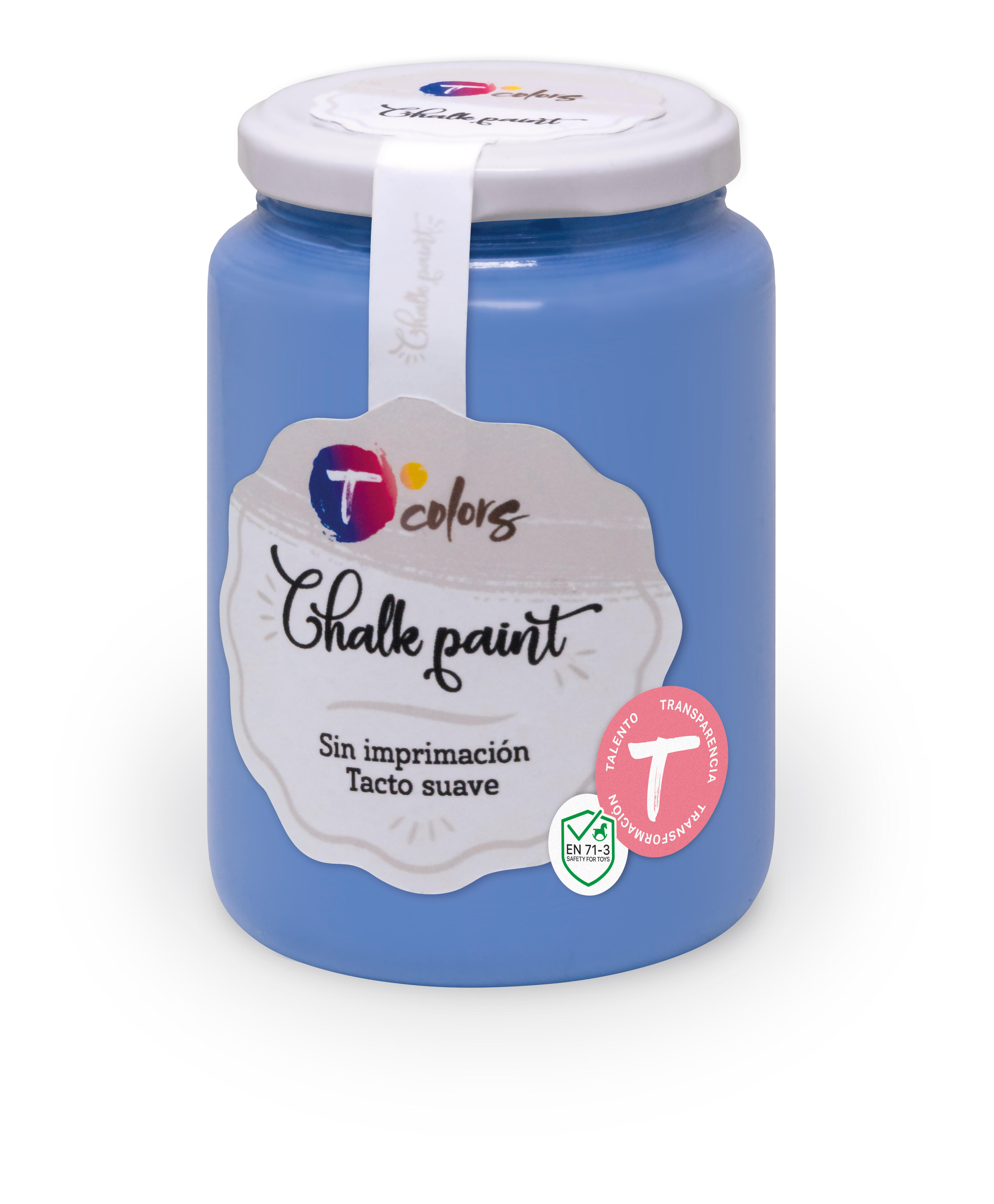 Pintura efecto tiza tcolors 400ml azul medio
