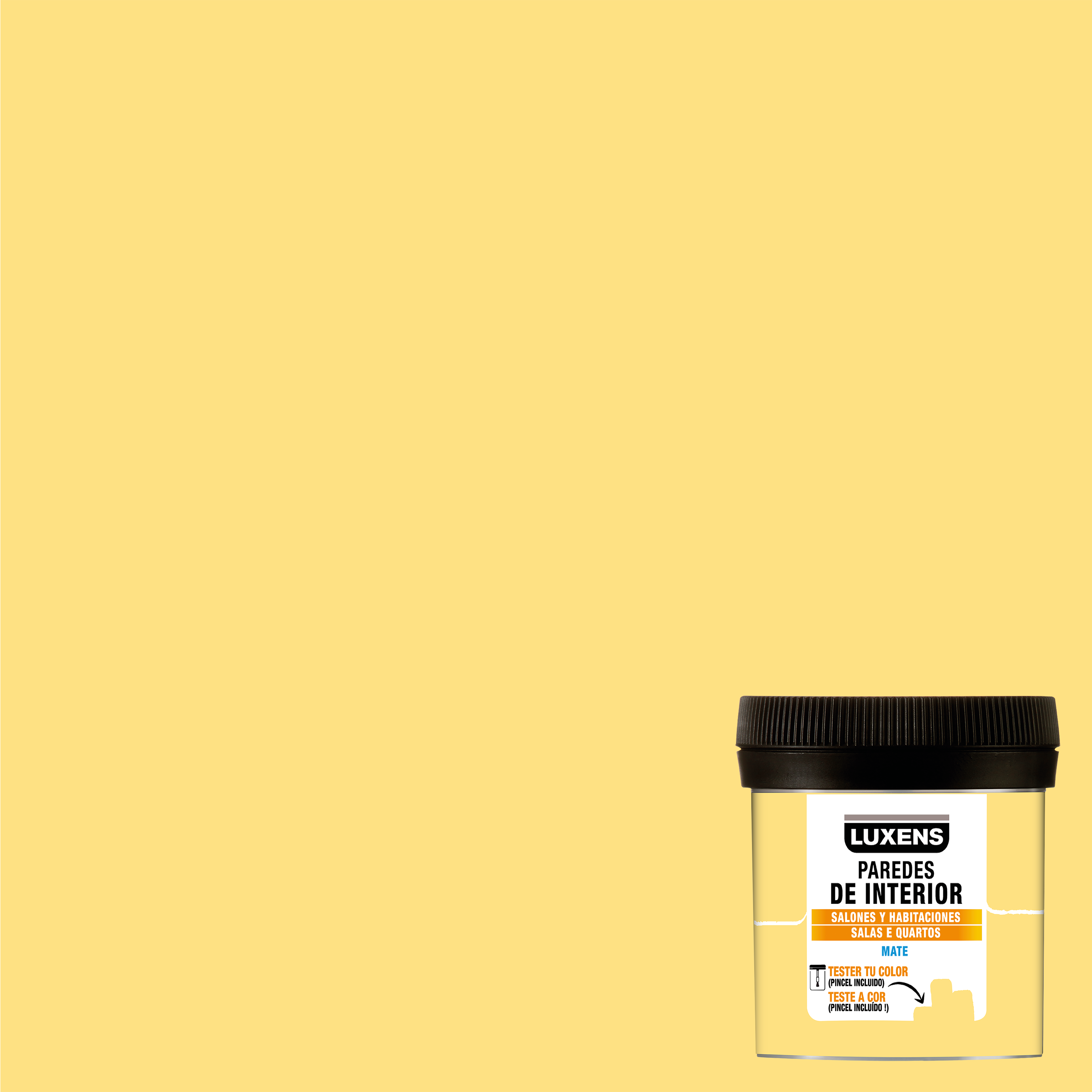Tester de tinta decorativa LUXENS MATE 75ML BANANA 5 - 2