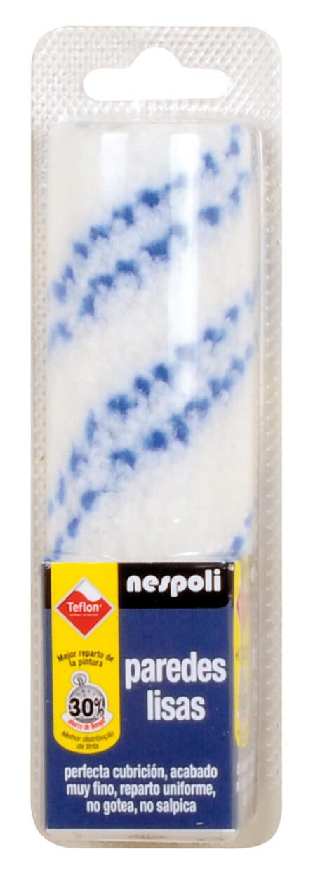 Recambio de rodillo para pintar superficies lisas NESPOLI de 150 mm de anchura, 30 mm de diámetro, pelo medio (5 mm a 12 mm). Fibra de poliamida. 1 unidad. - 3