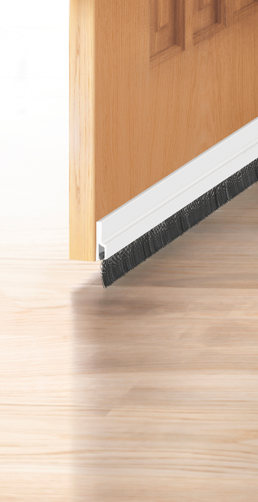 Burlete de puerta de garaje AXTON alu en color gris, 30 mm de espesor x 6 cm de altura x 250 cm de longitud. Perfil junta plano. Recortable. Tipo de instalación atornillar. - 4