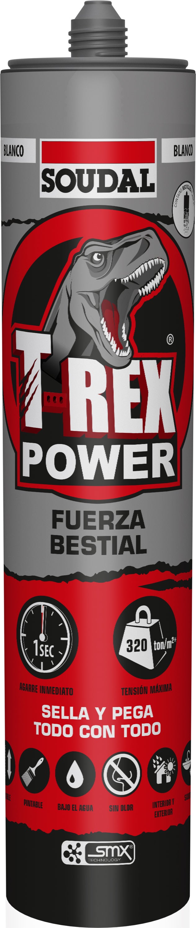 Adhesivo Sellador T Rex Power Ml Blanco Leroy Merlin