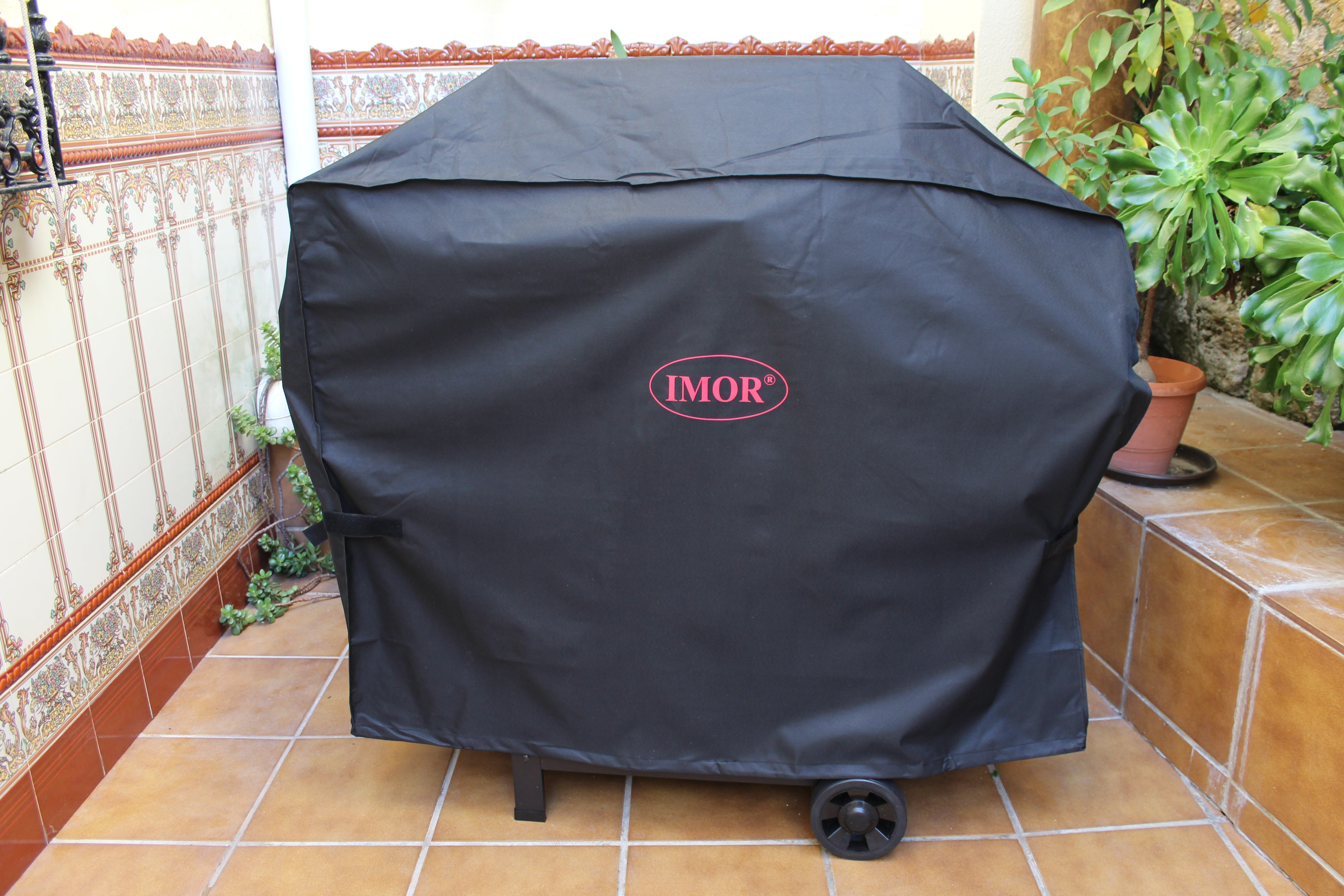 Funda de protección para barbacoa de poliéster 124x64x93 cm - 2