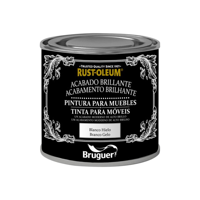Tinta para móveis BRILHANTE 125ML BRANCO GELO