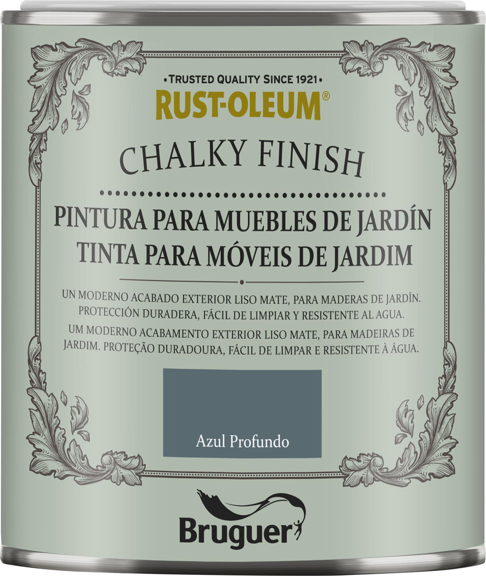 Pintura a la tiza CHALKY FINISH RUST-OLEUM exterior 750 ml azul - 2