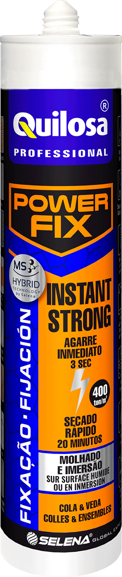 Adhesivo de montaje QUILOSA Power Fix 290 ml blanco para placa de yeso, aplicación con pistola, resiste a las heladas. Para fijar un material a una superficie. - 5