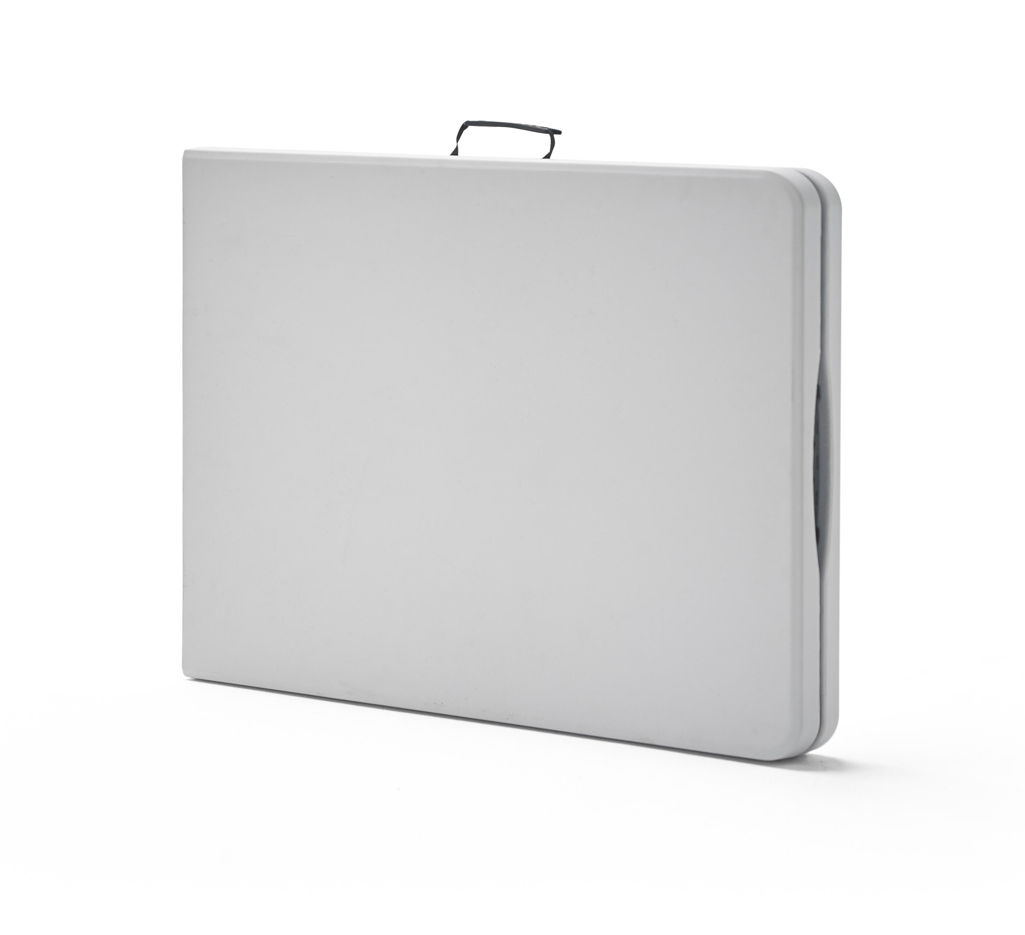 Mesa de plástico plegable catering blanca de 200x74x74 cm