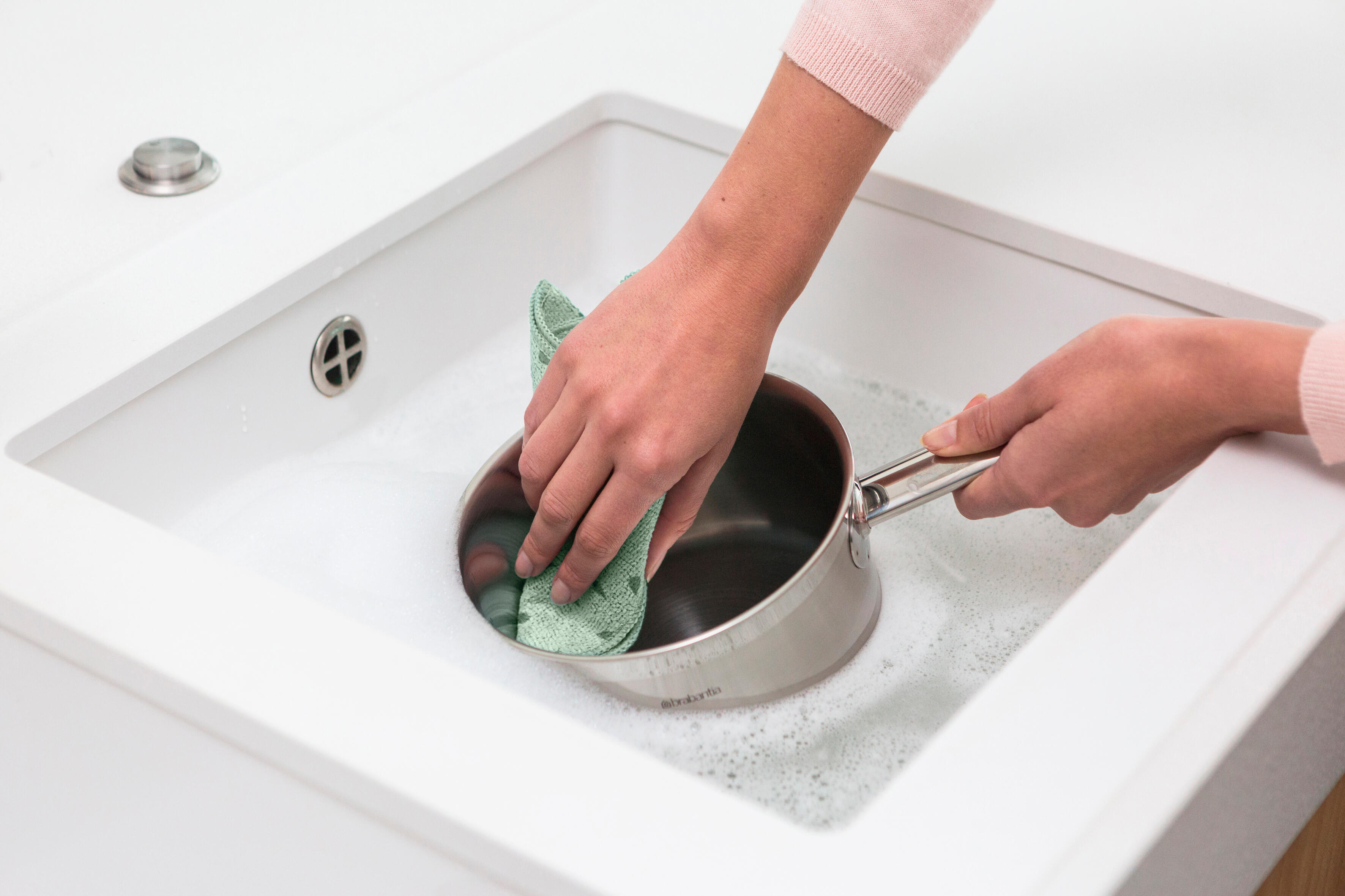 Pack de 2 paños de cocina microfibra Jade verde BRABANTIA - 3