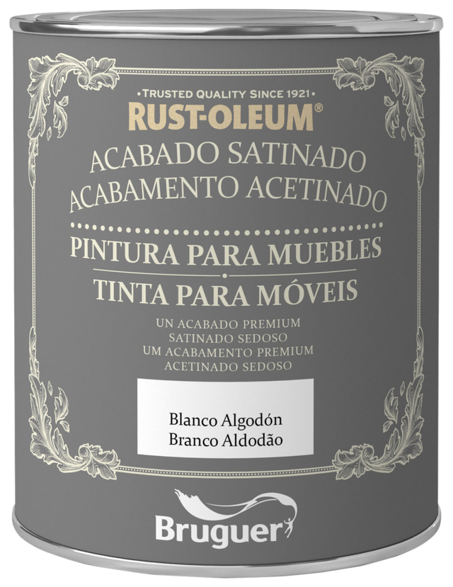 Tinta para móveis ACETINADA 0.75L BRANCOALGODAO