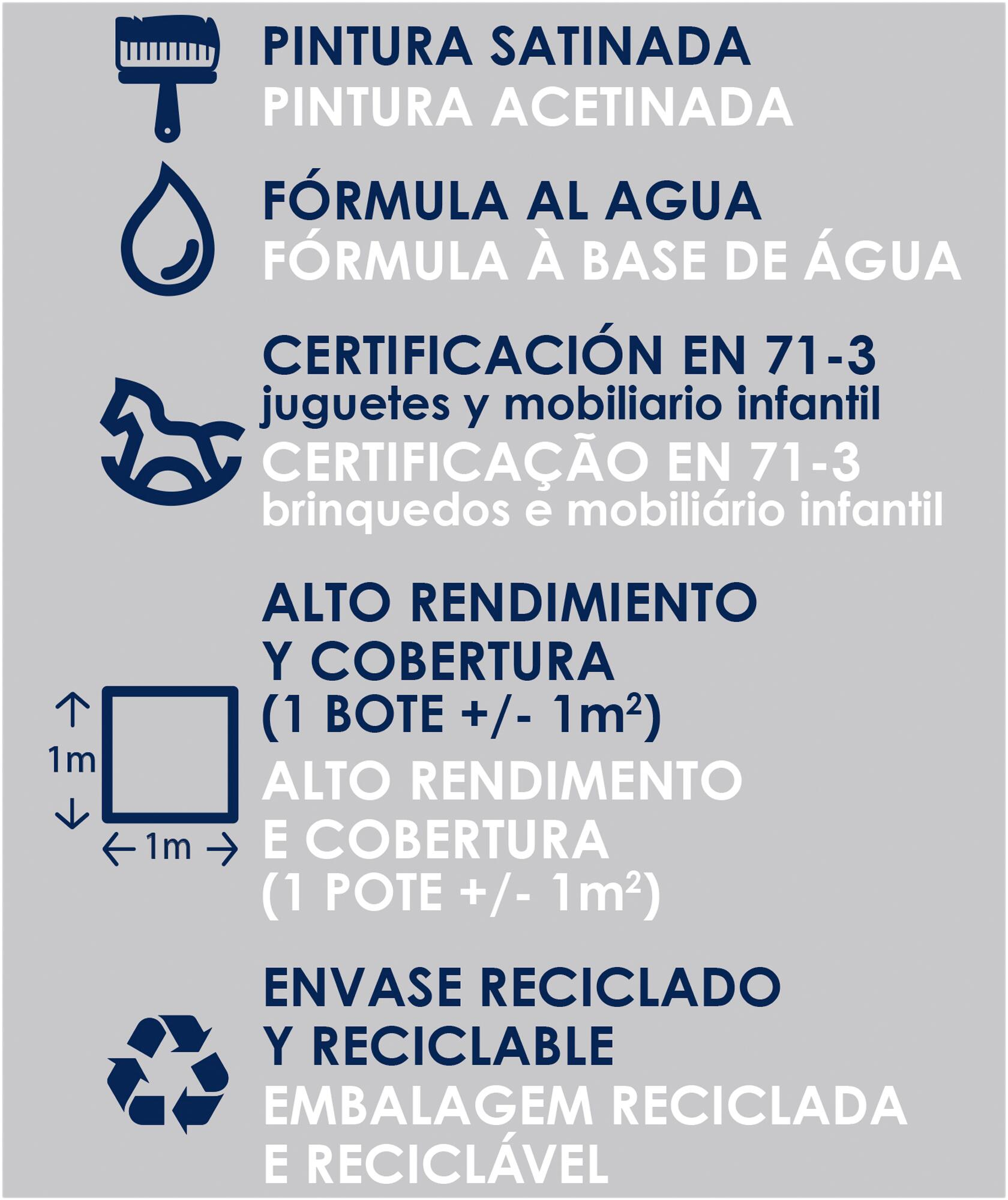 Pintura satinada La Pajarita 75ml azul - 3