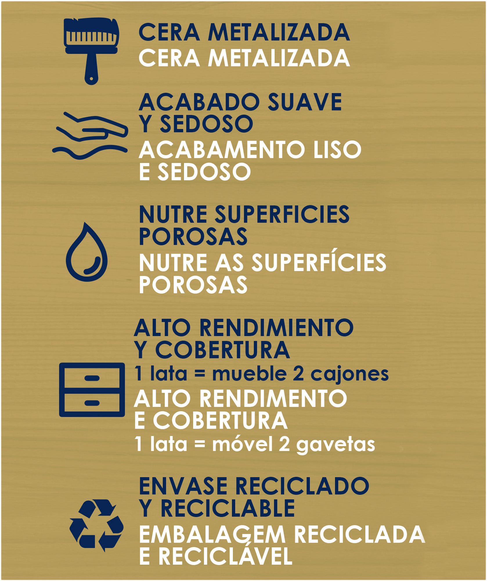 Cera metalizada La Pajarita 100ml oro - 3