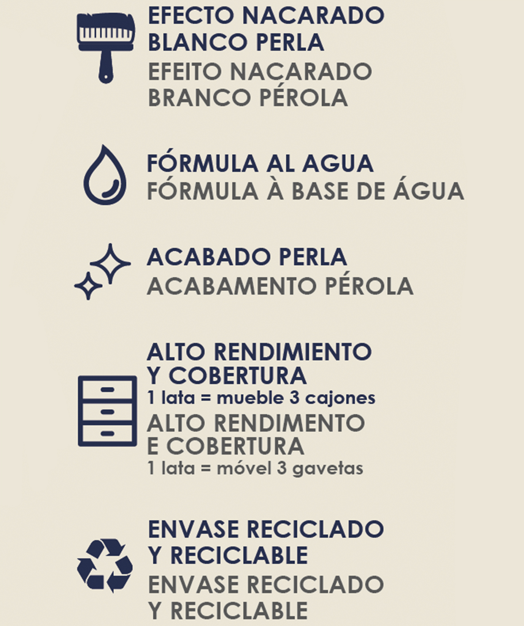 Pintura nacarada La Pajarita 500ml blanco perla - 3
