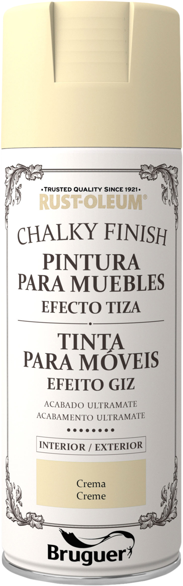 Pintura a la tiza spray CHALKY FINISH RUST-OLEUM 400 ml crema - 2