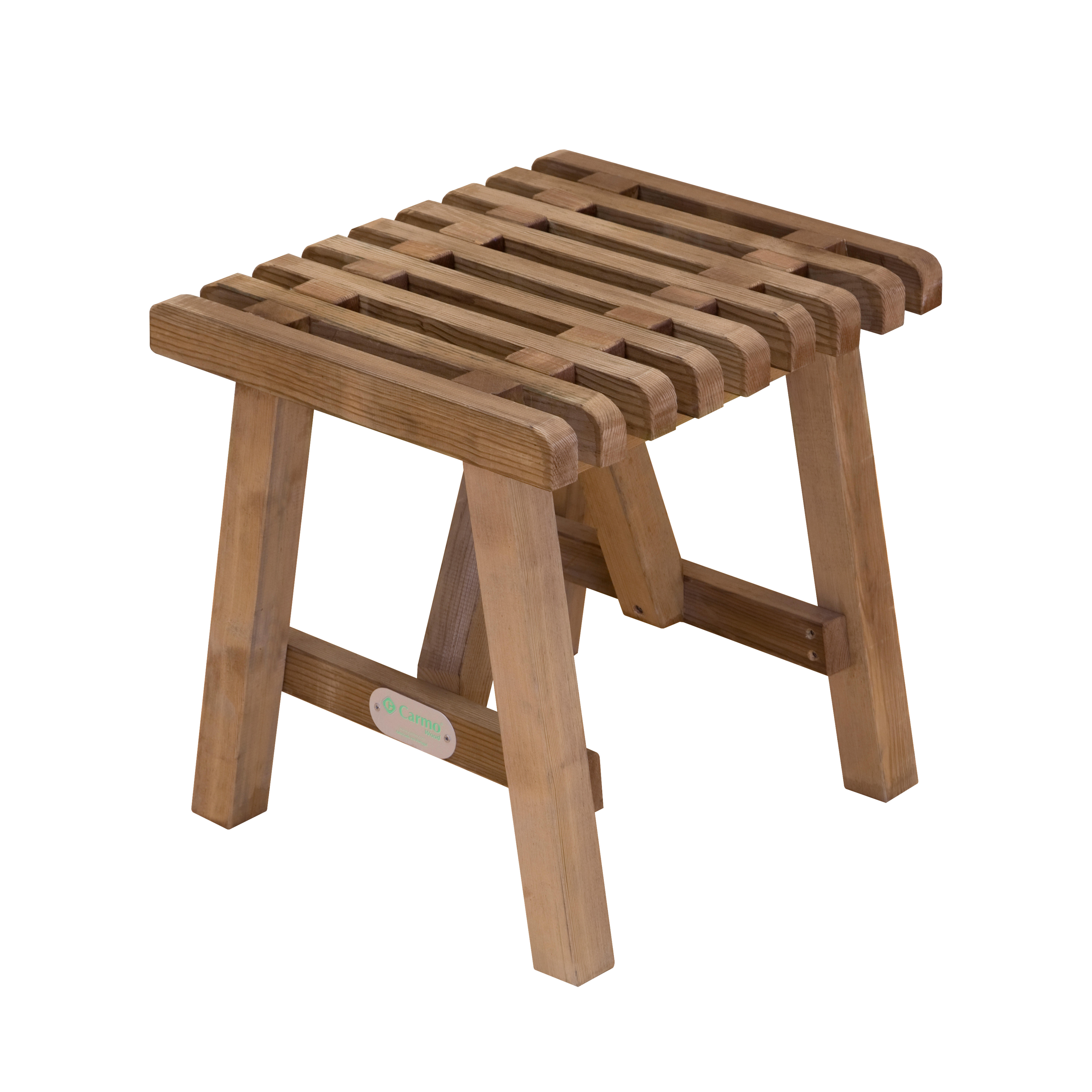 taburete de exterior de madera brunch