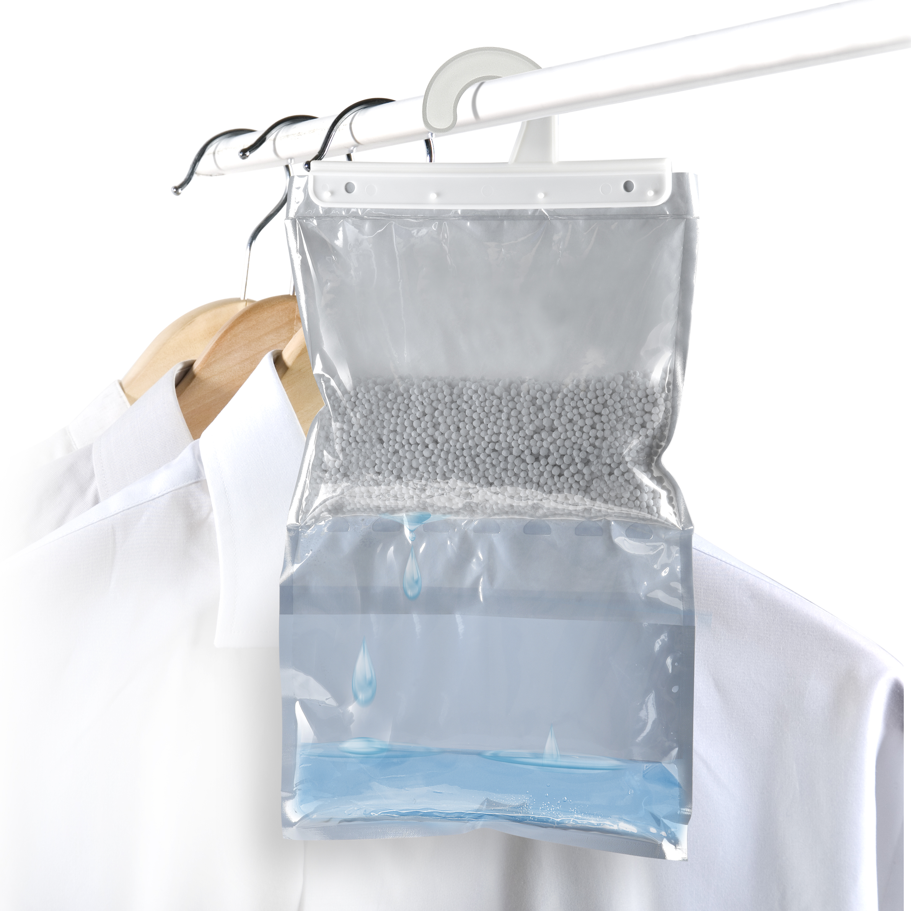 Pack 3 cabides anti-humidade 450gr neutro Humydry - 3