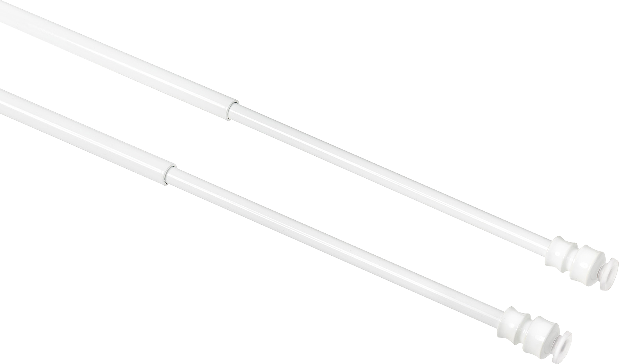 2 portavisillos de presión metalicos blanco de 30-40 cm