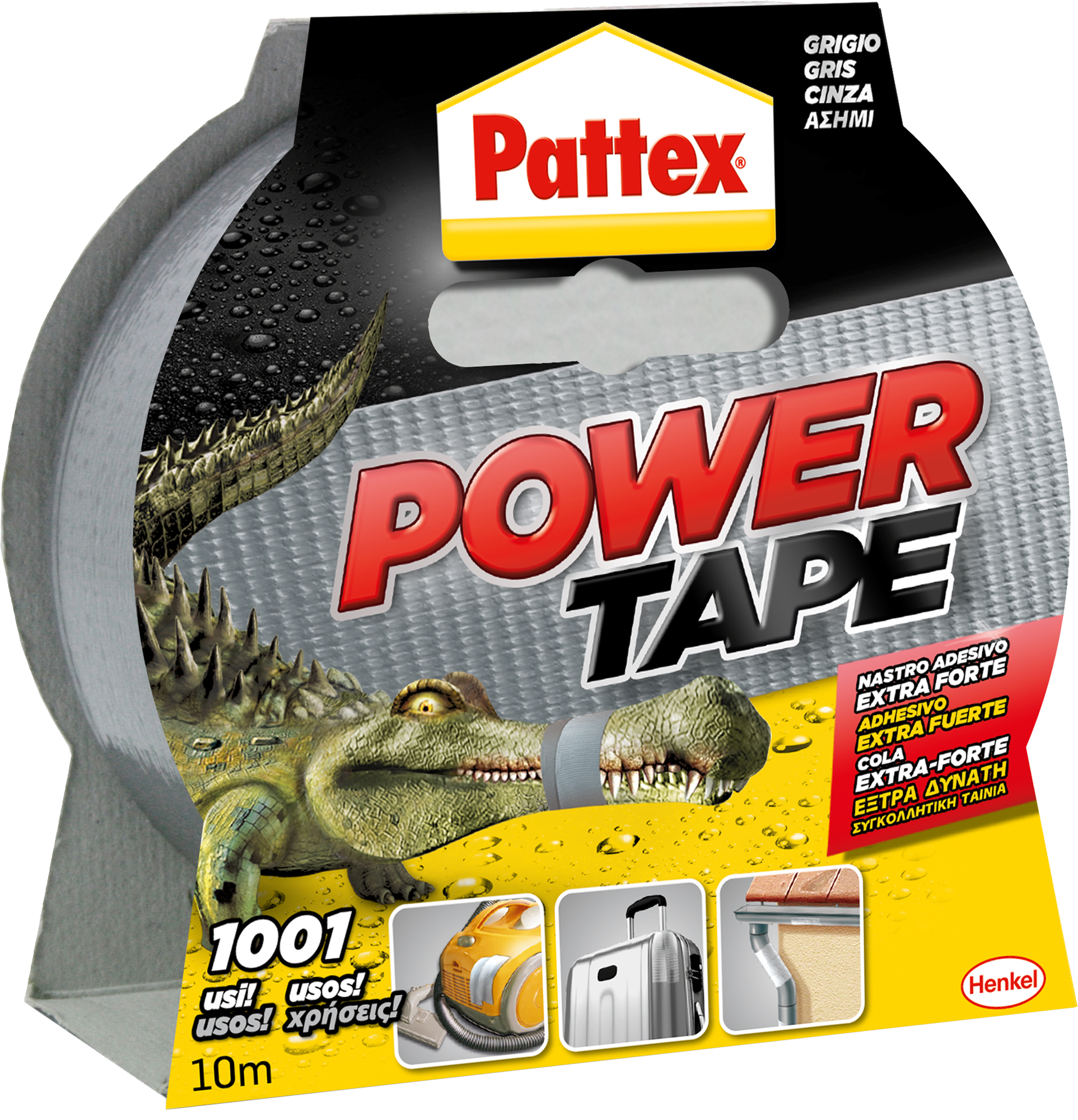 Nastro adesivo, SARATOGA American Tape per riparazione, resistente al gelo grigio H 50 mm x L 10 mt - 3