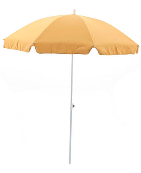 Parasol de mástil central redondo de aluminio comatex amarillo ø 200 cm