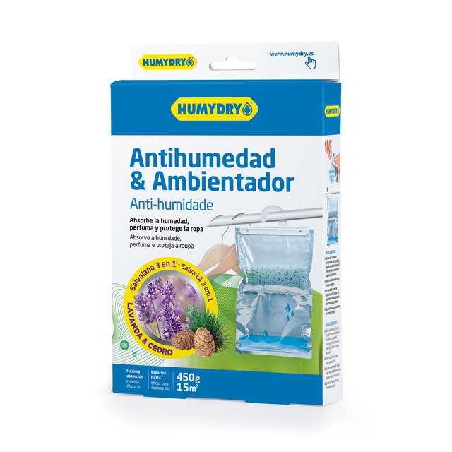 Cabide ANTIHUMIDADE 450G SALVA LÃ 3 EM 1