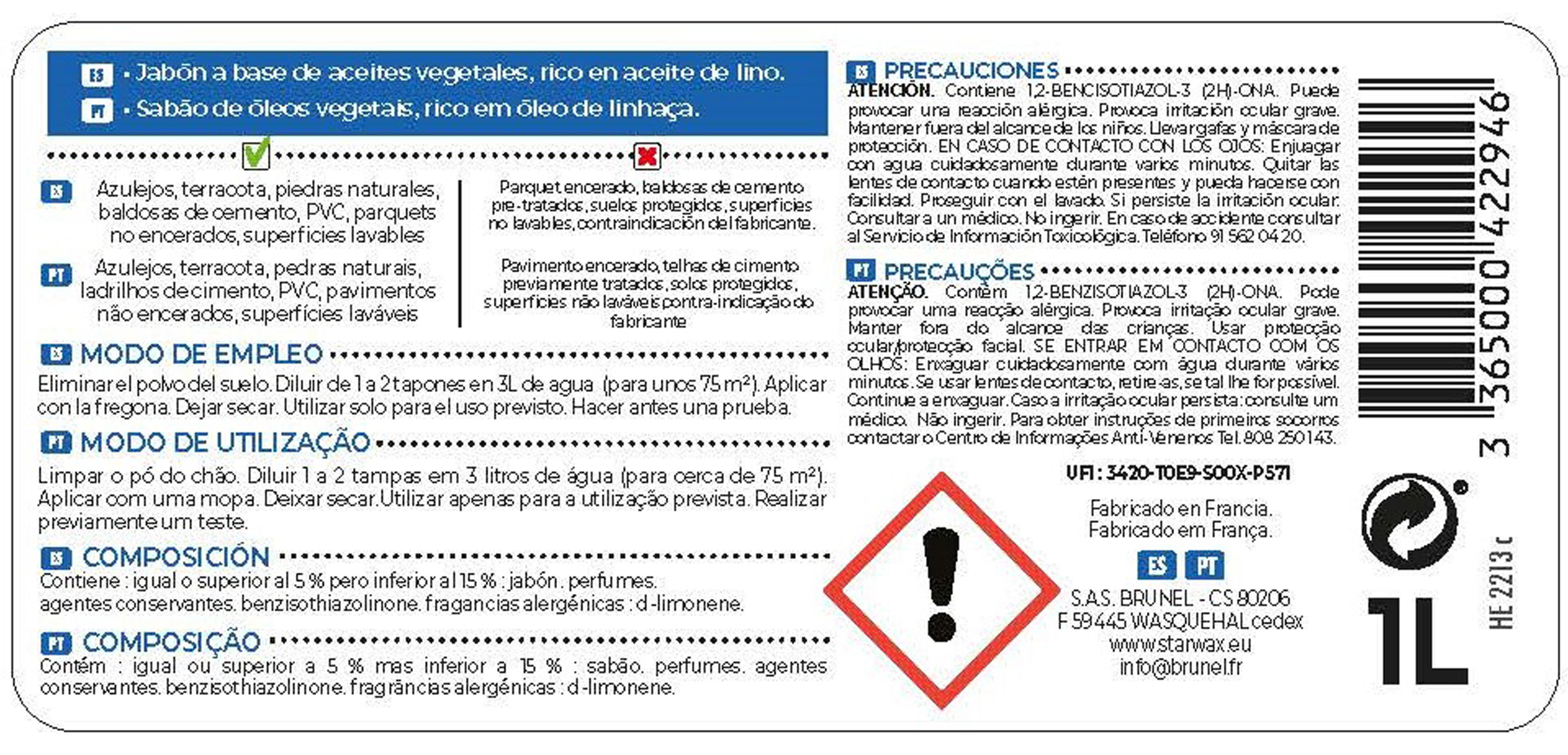 Sabão negro com óleo de linhaça cerâmica 1 L Starwax - 3