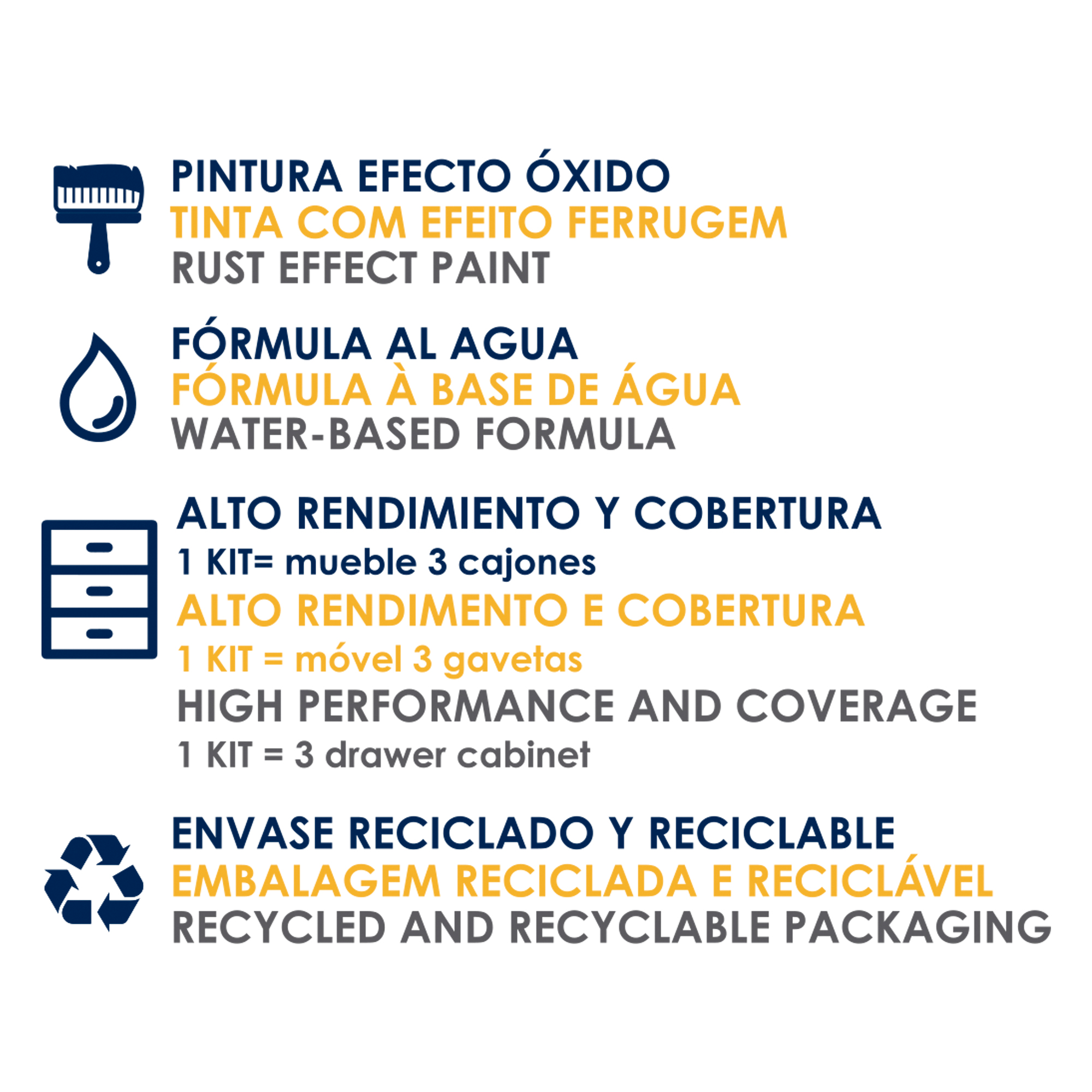 Kit 3 pinturas óxido hierro La Pajarita 250ml hierro - 7