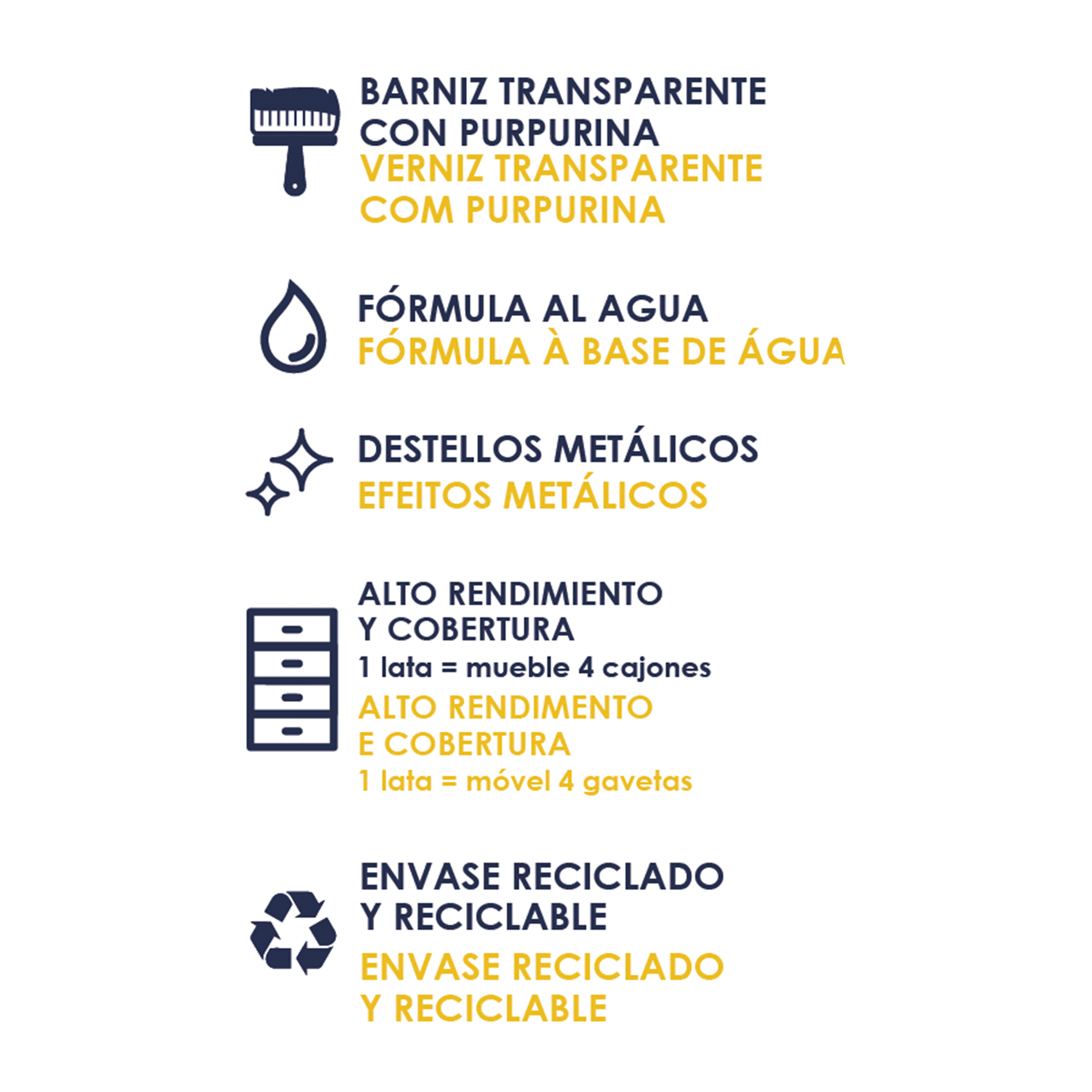 Pintura paillet glitter La Pajarita 500ml oro - 3