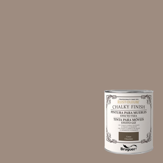 Pintura a la tiza CHALKY FINISH RUST-OLEUM 750 ml cacao