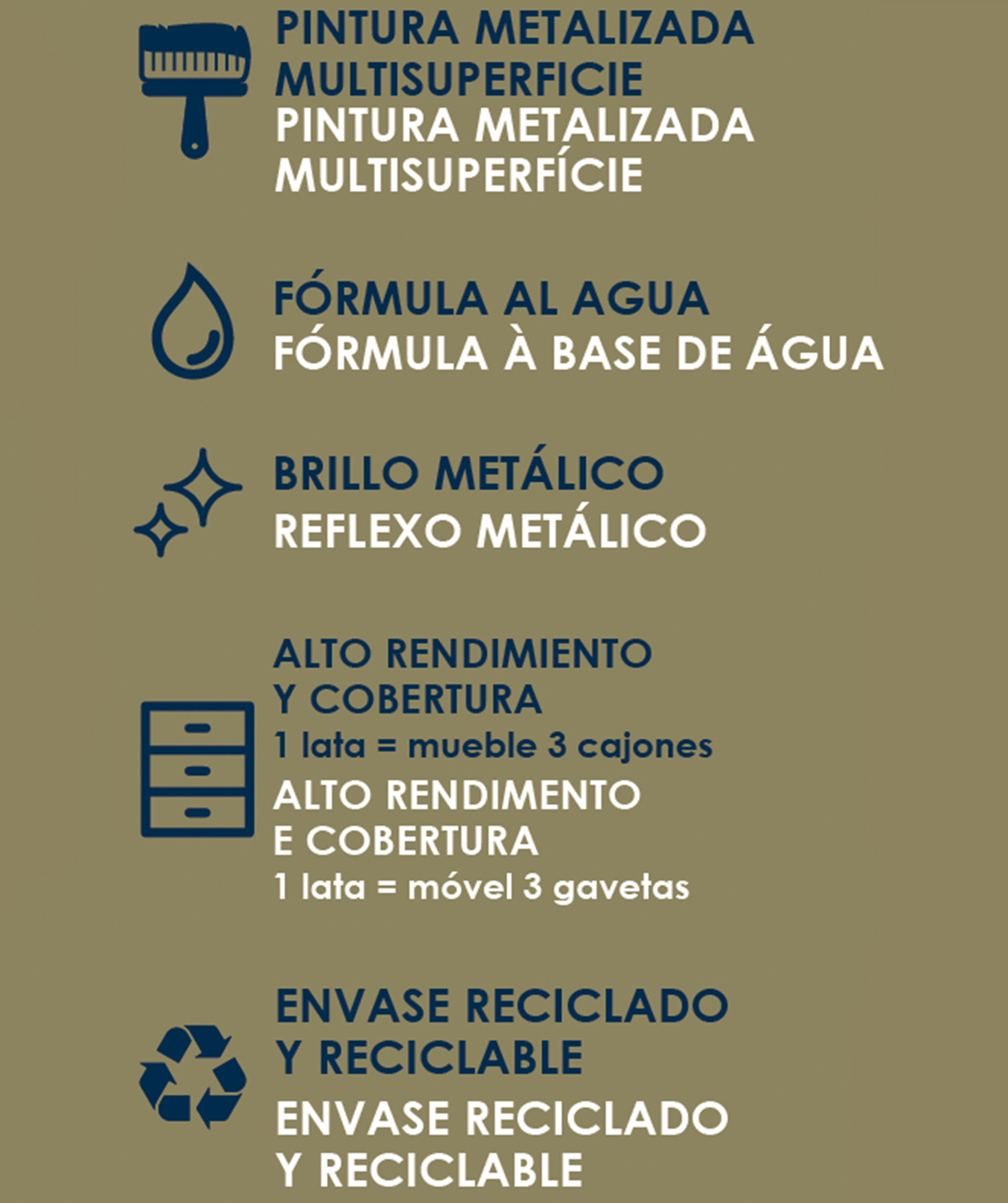 Pintura metalizada La Pajarita 500ml Bronce - 3