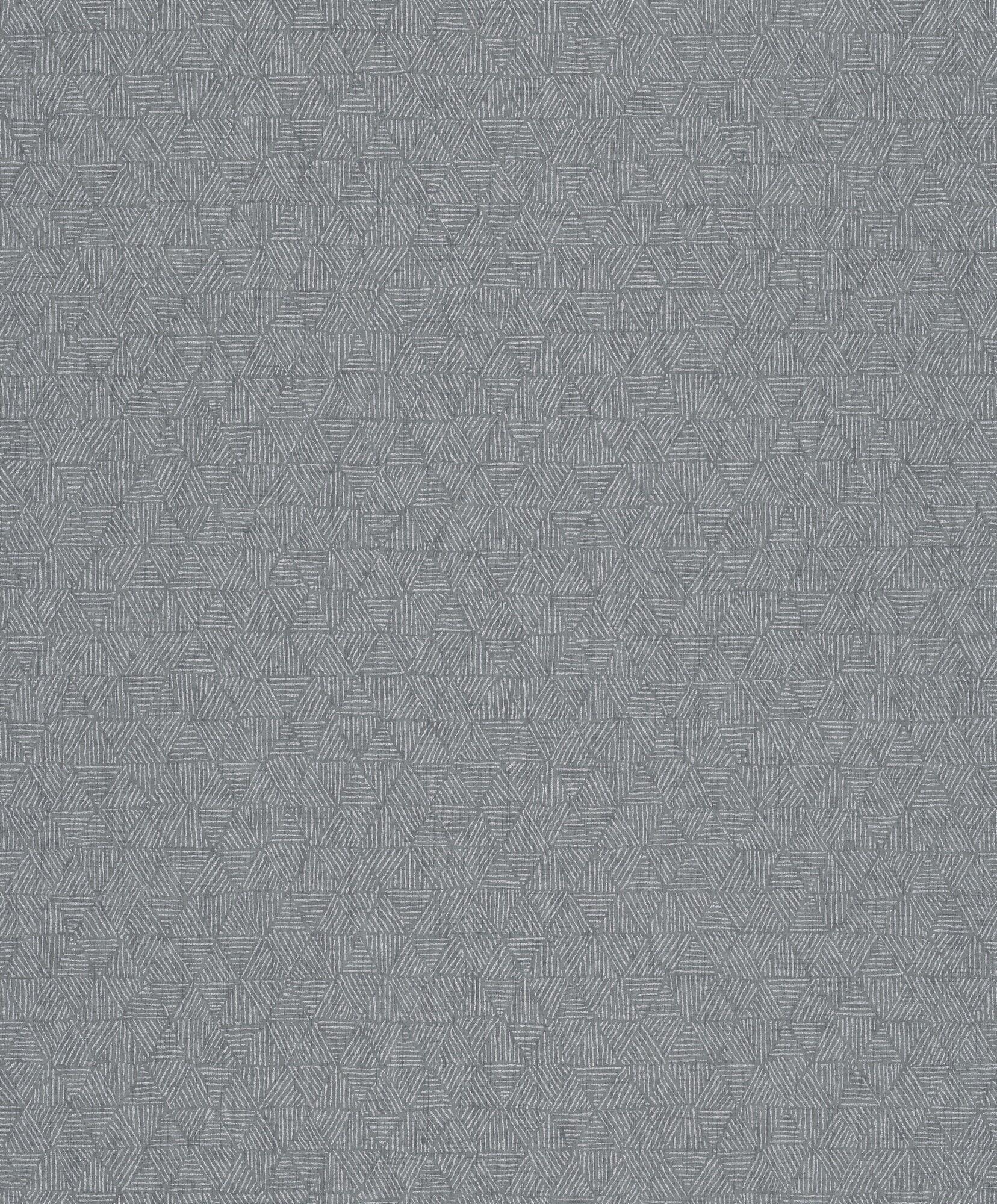 Papel pintado vinilo geométrico bora 5 gris