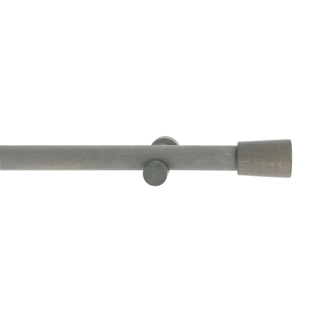 Kit varão TAÇA D28CM 200CM MADEIRA CINZA