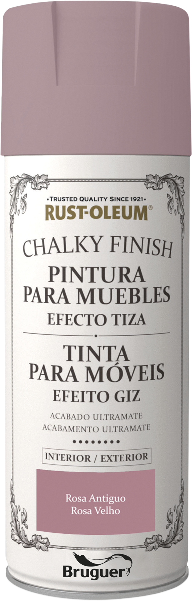 Pintura a la tiza spray CHALKY FINISH RUST-OLEUM 400 ml rosa antiguo - 2