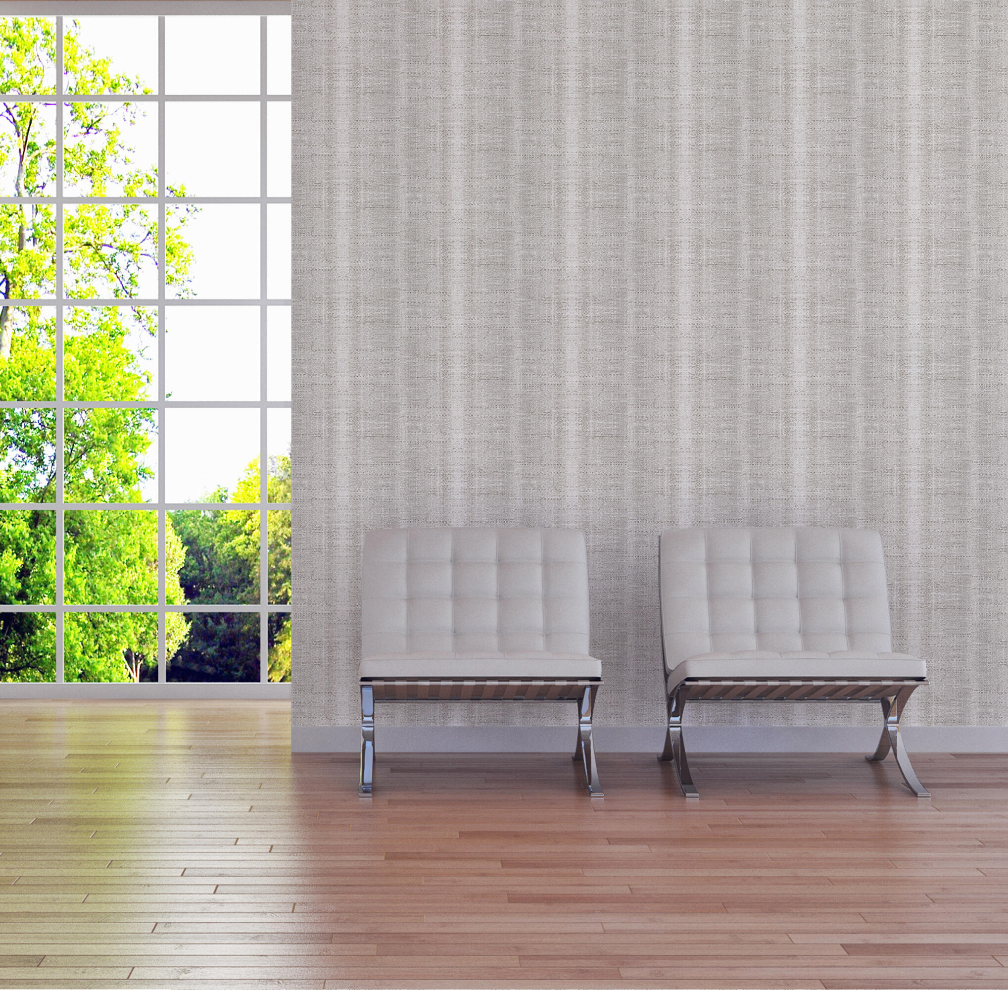 Papel pintado raya 2387 gris