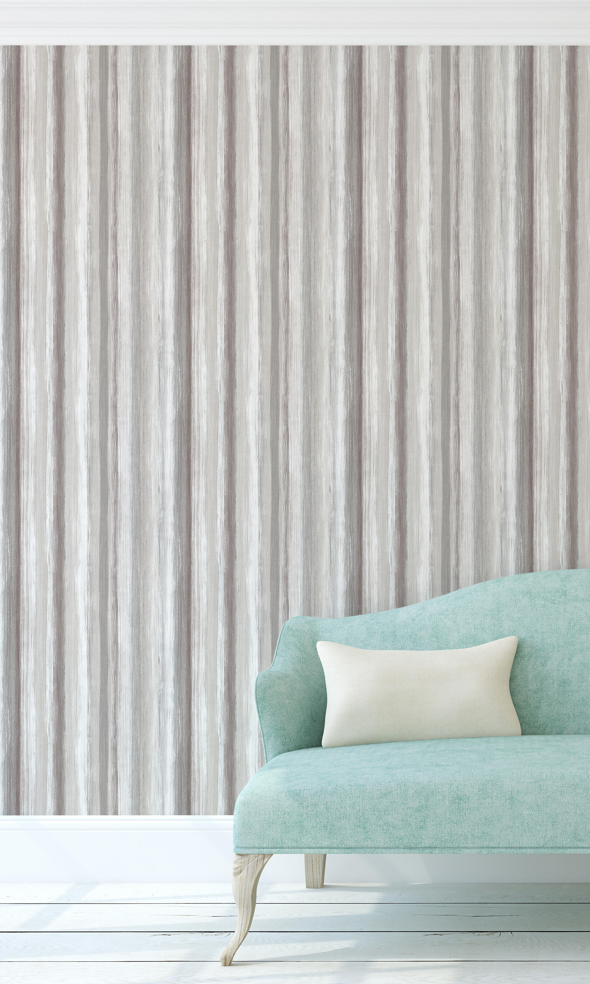Papel pintado raya 2375 gris