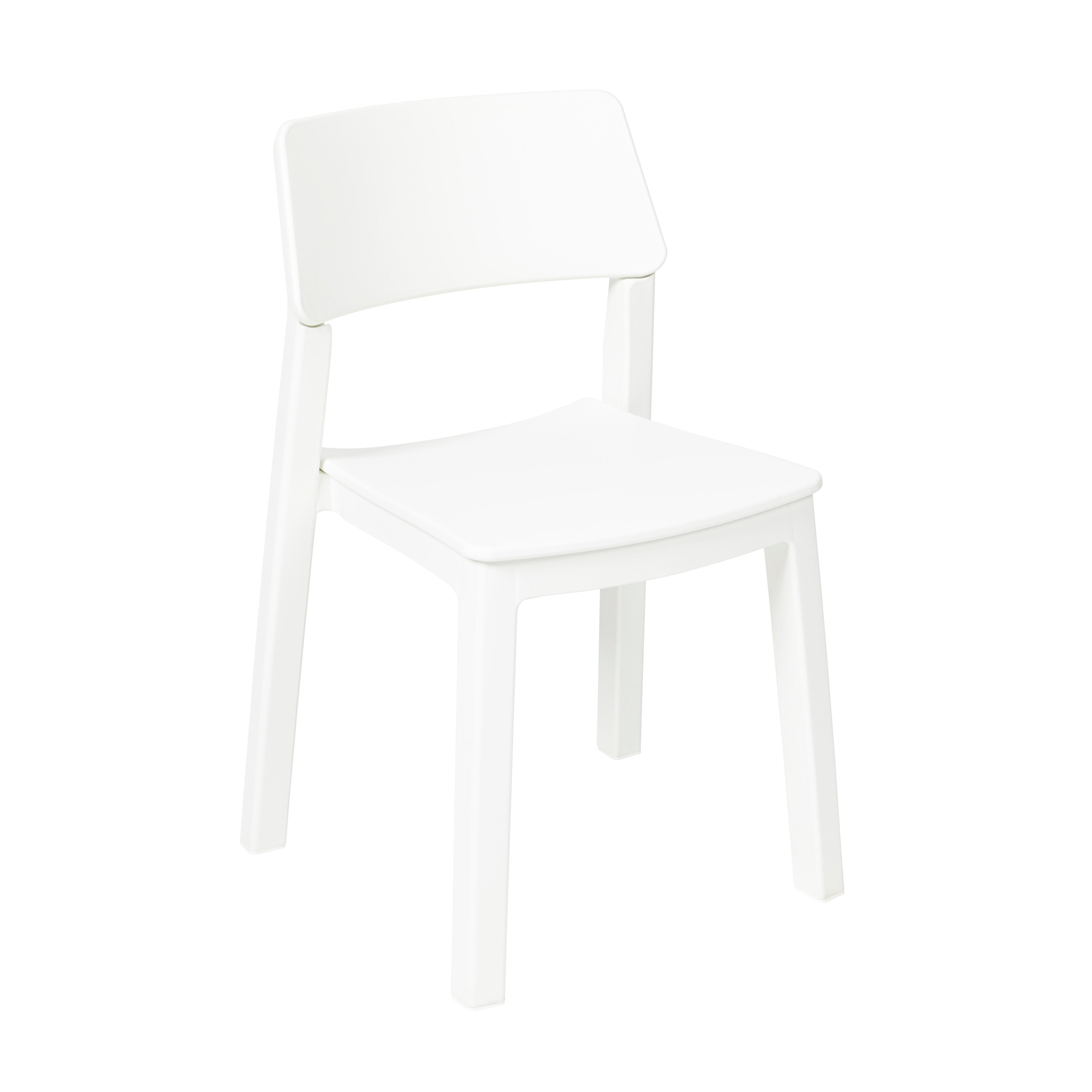Silla de exterior de resina bistrot italia blanca