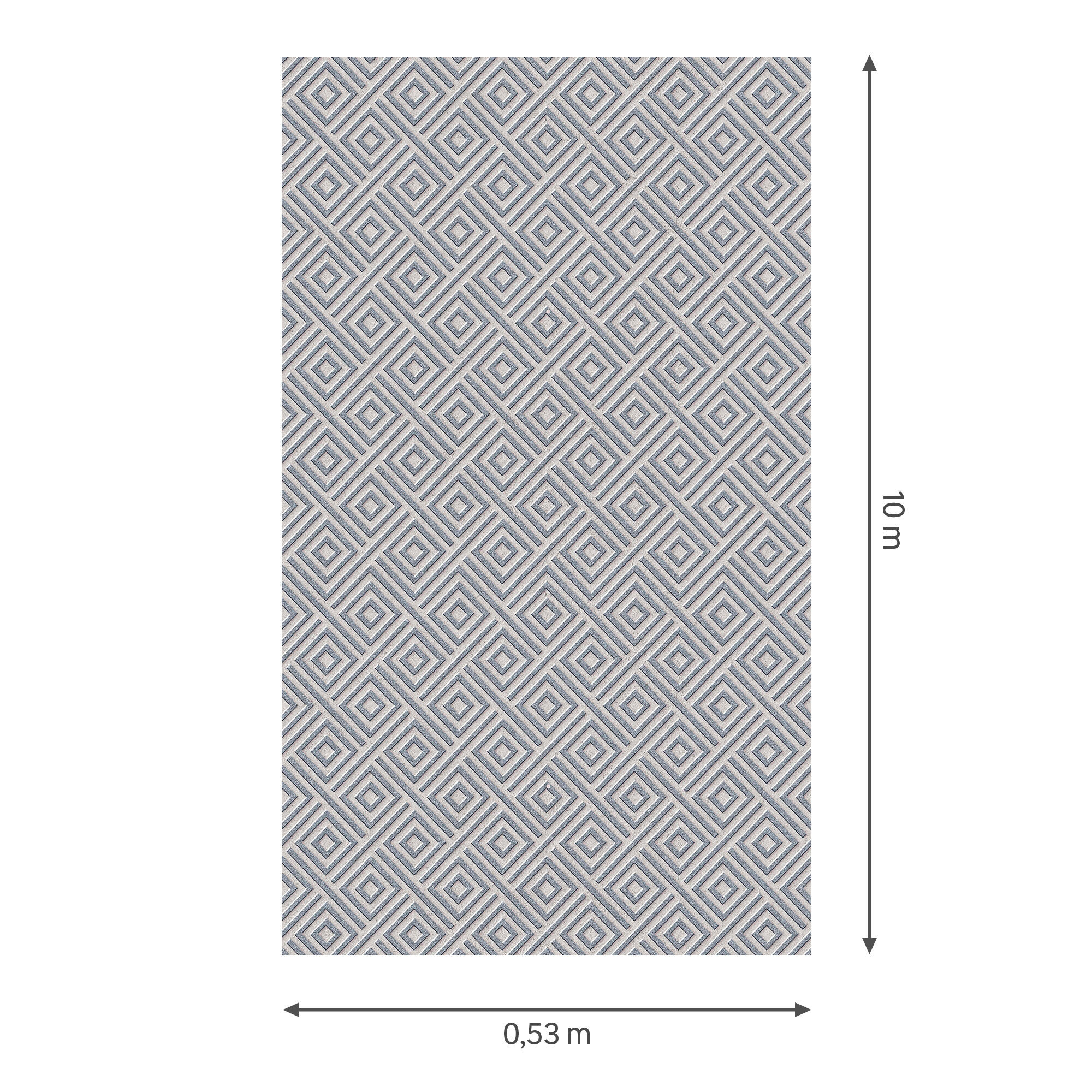 Papel pintado geometrico 402924 gris