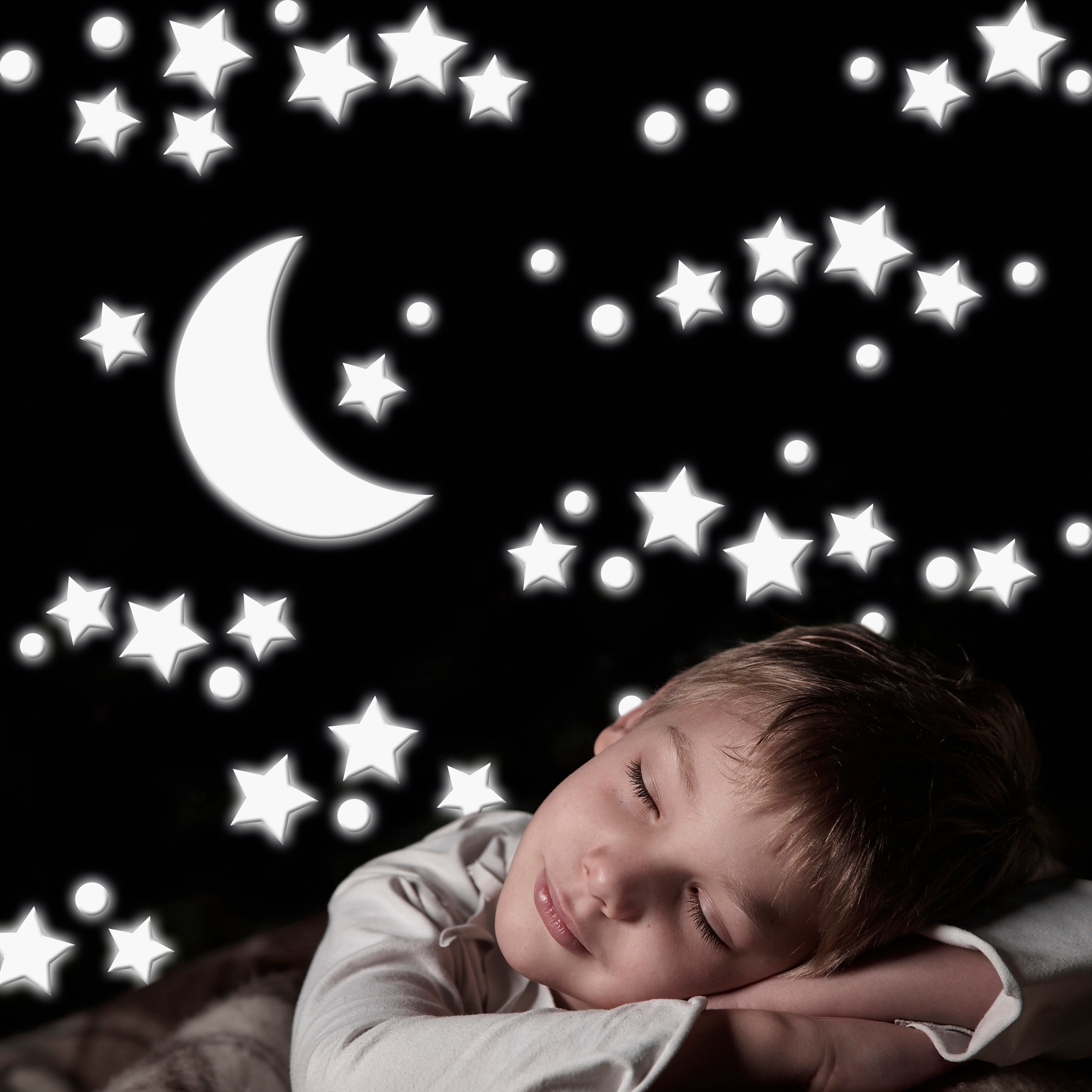 Stickers infantil foam estrellas luminosas 48x68 cm
