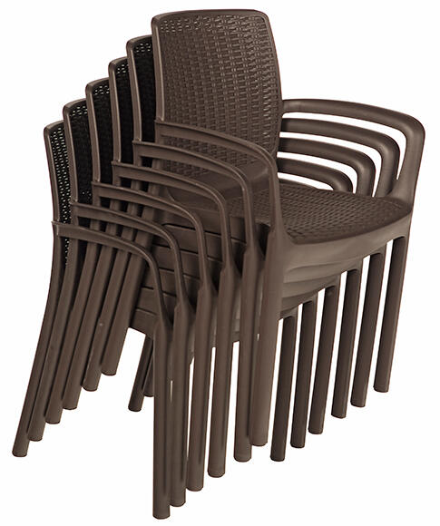 Cadeira de refeição em resina castanha Keter Bali - 2