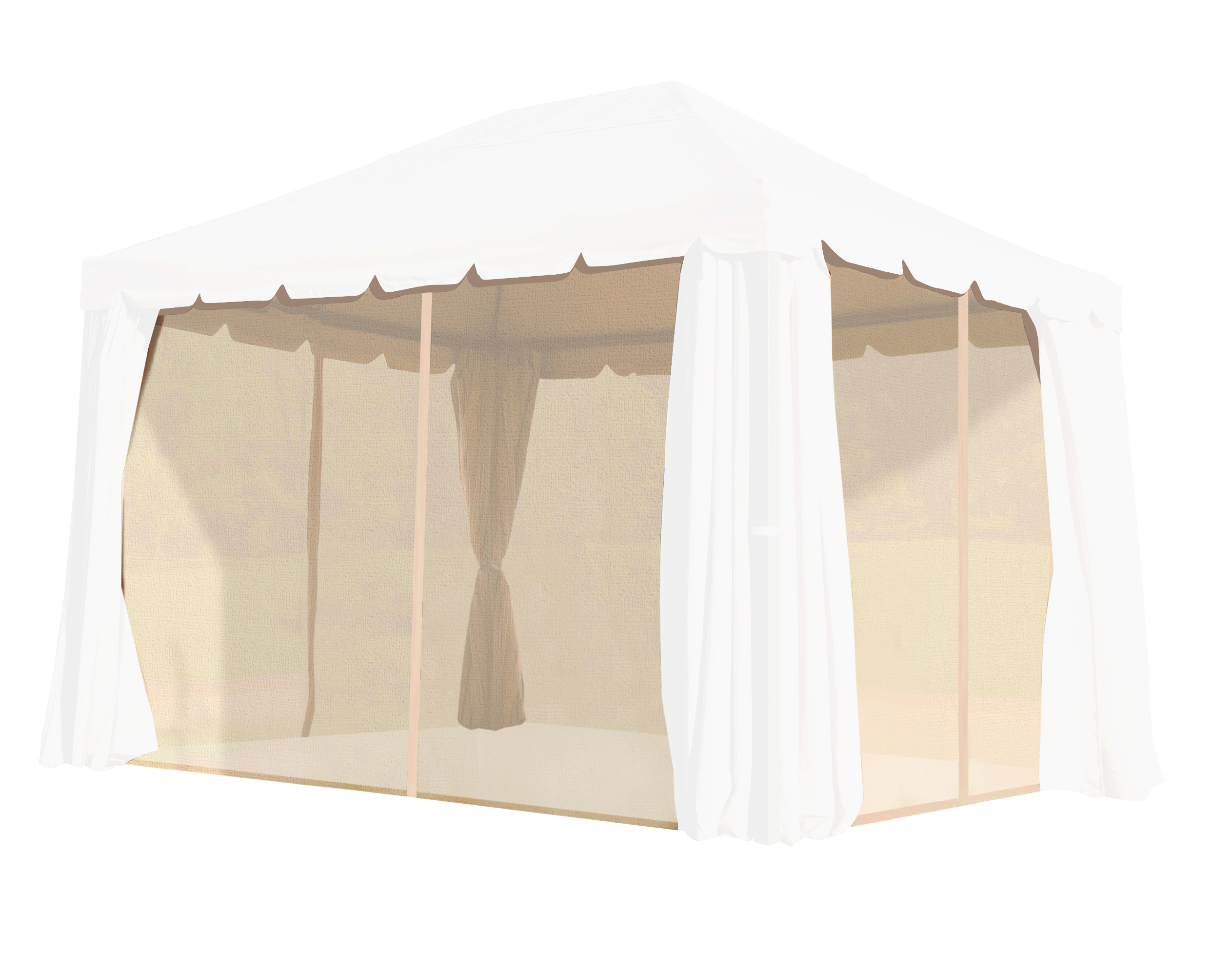Pack 4 mosquiteras pérgola ysis 300x300 cm