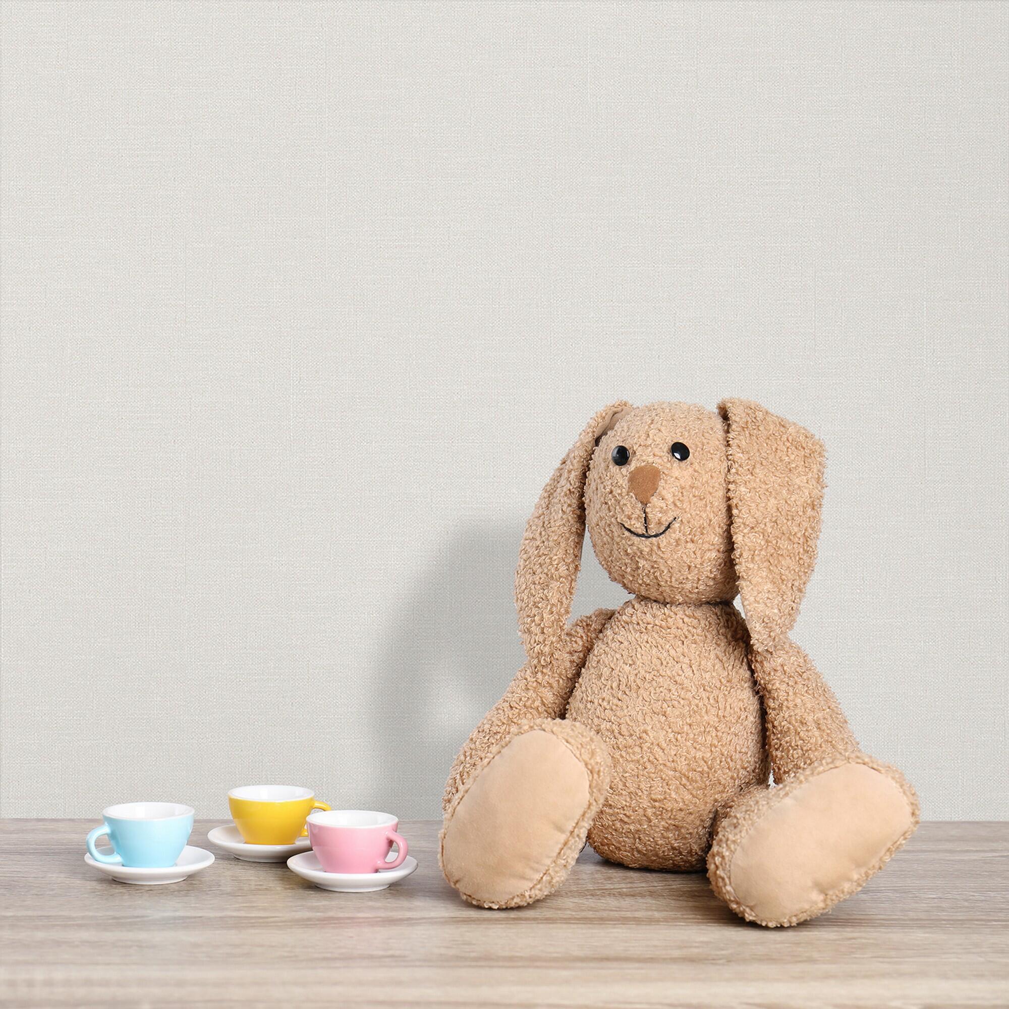 Papel pintado vinilo liso oh la la beige