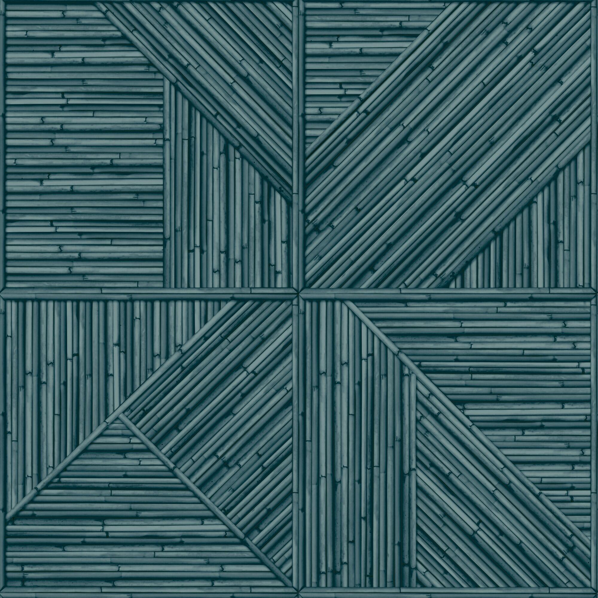 Papel pintado vinilo naturaleza jungle fever blue azul