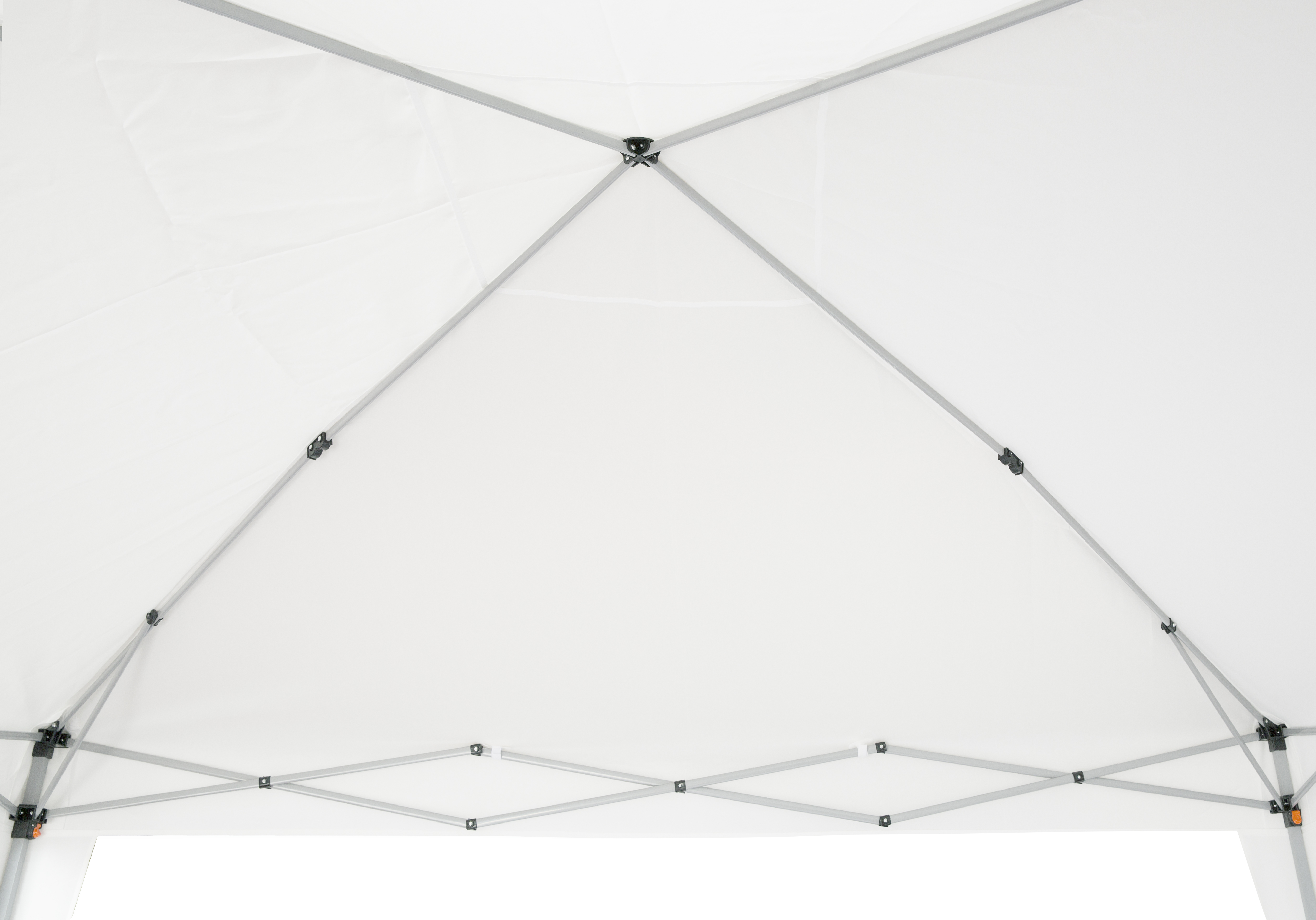 Gazebo Eori in acciaio struttura grigio chiaro, copertura bianca L 295 x P 295 x H 255 cm - 7