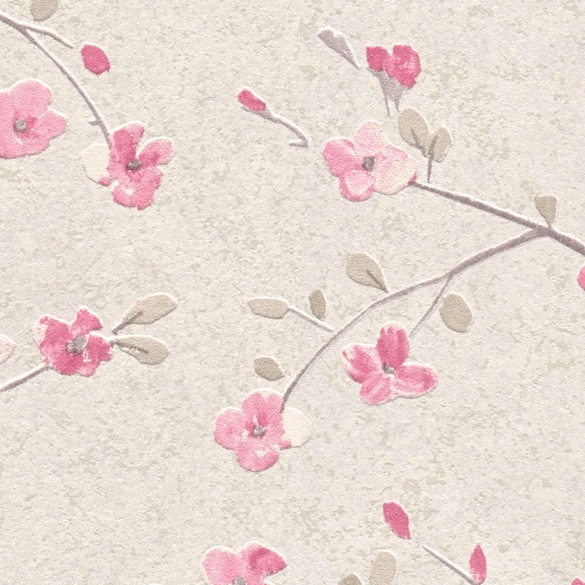 Papel de parede FLOR ROSA JAPÃO - 5