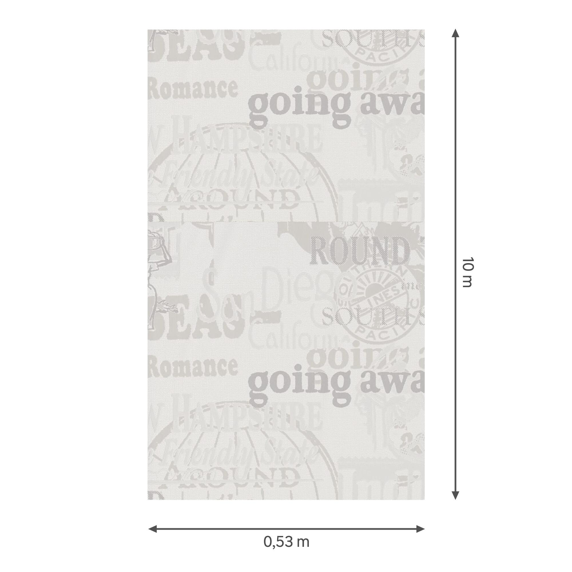 Papel pintado vinilo texto letras beige