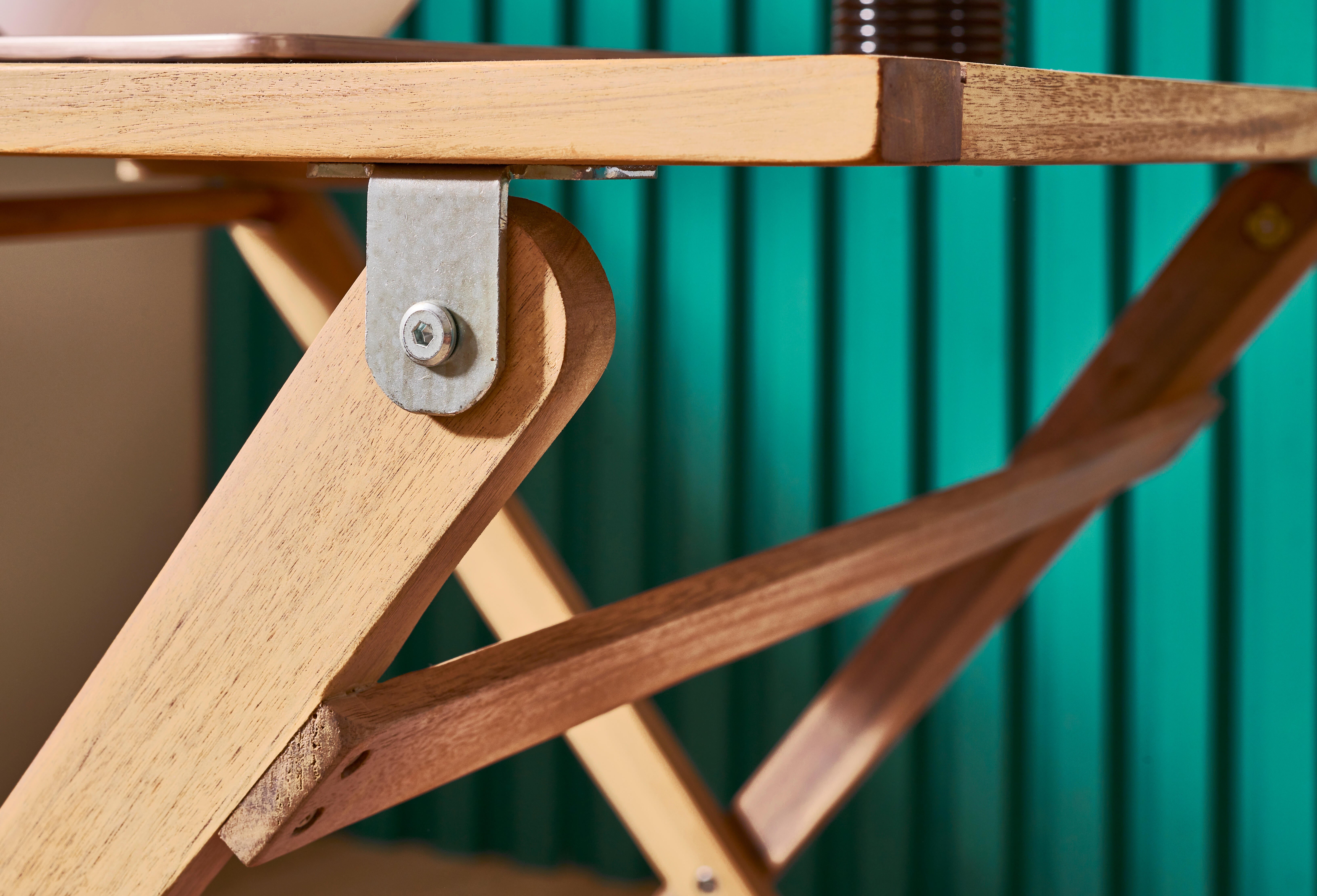 Mesa de madeira NATERIAL SOLIS ORIGAMI 114X70CM ACACIA - 5