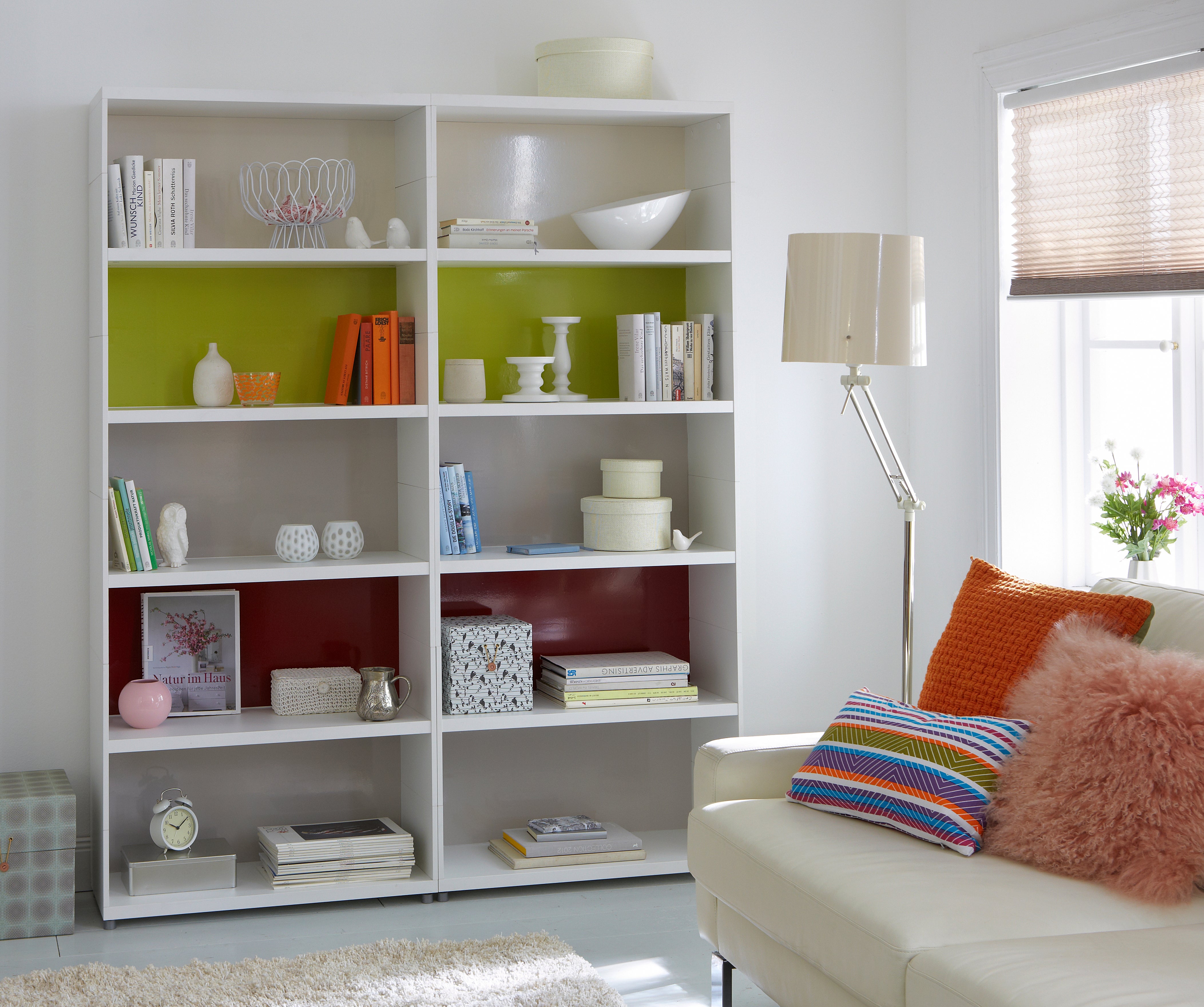 Adhesivo decorativo en rollo PVC Imitación material Blanco Brillo color Blanco brillante. De 0.675 x 2 m. Recomendado: para decorar un mueble y un objeto. SAINT HONORE - 5