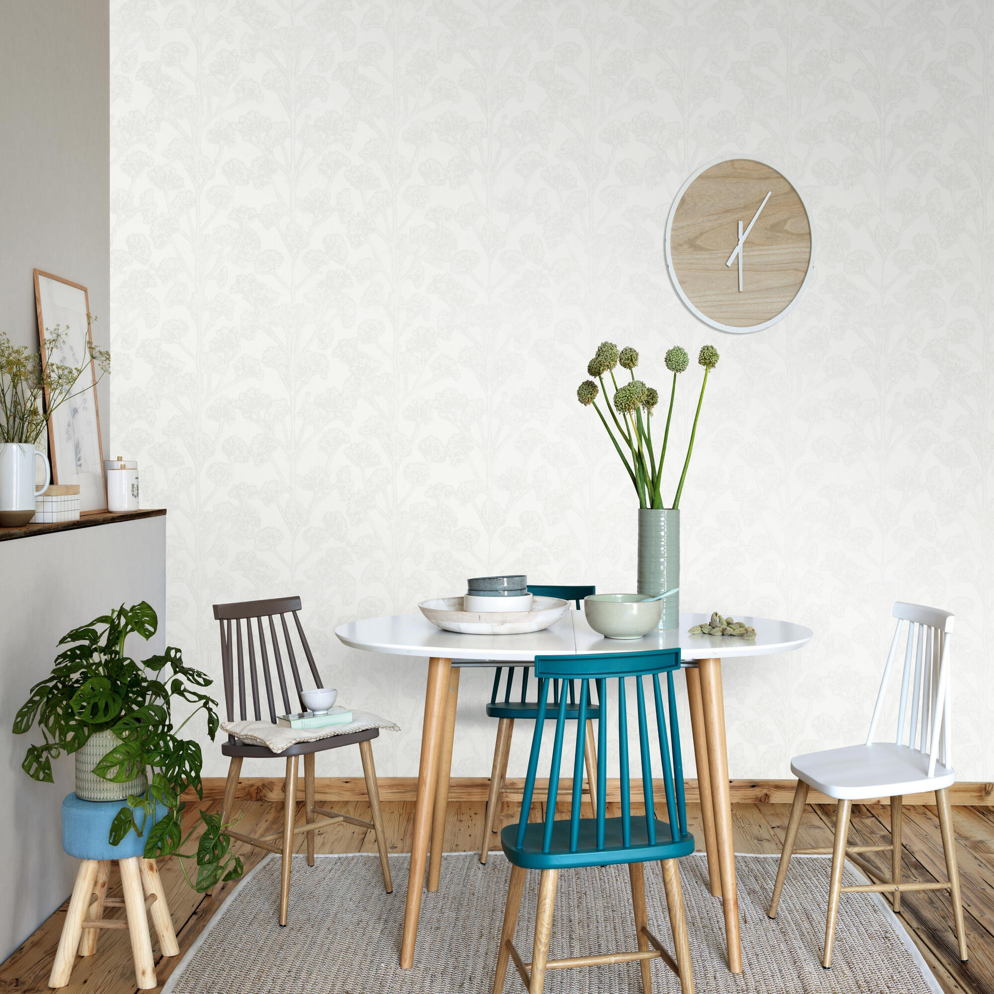 Papel pintado naturaleza árbol 1066 gris erismann 53cmx10m