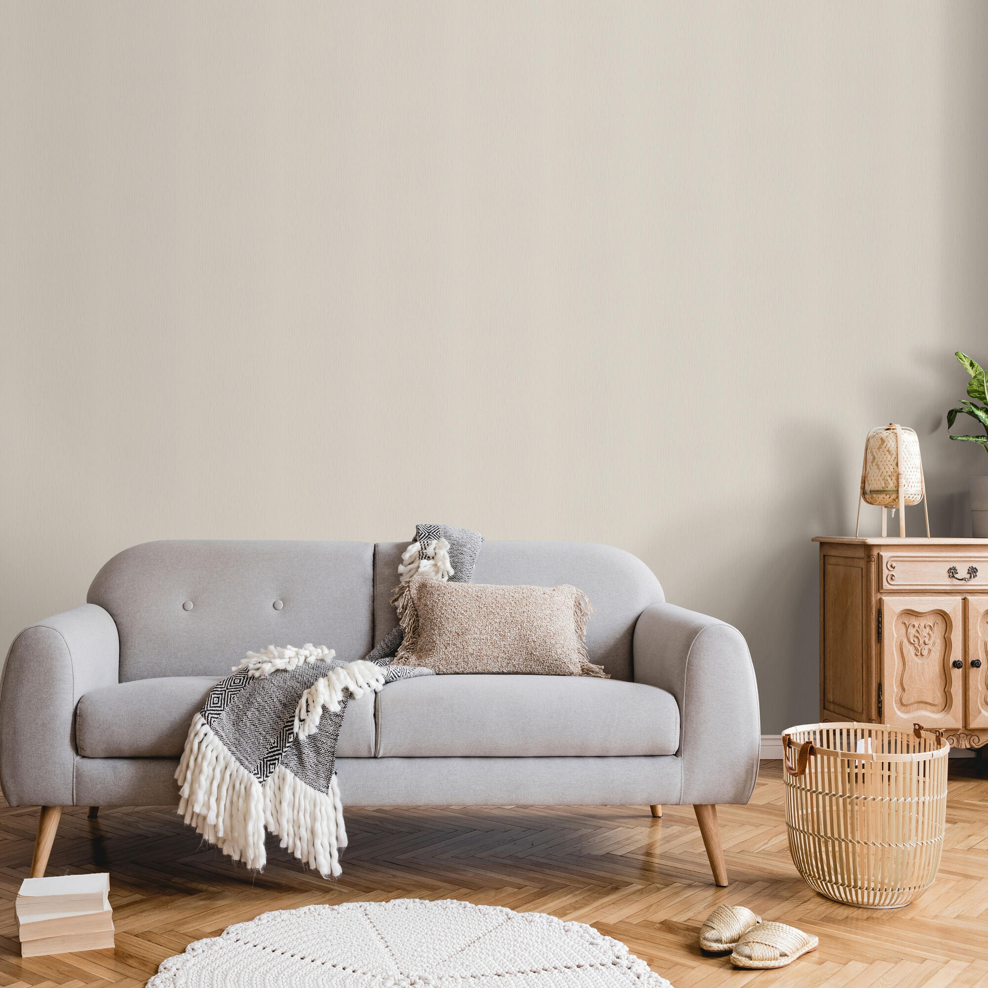 Papel pintado vinilo aplicación cola en pared geométrico ondas 8452 beige erismann 53cmx10m