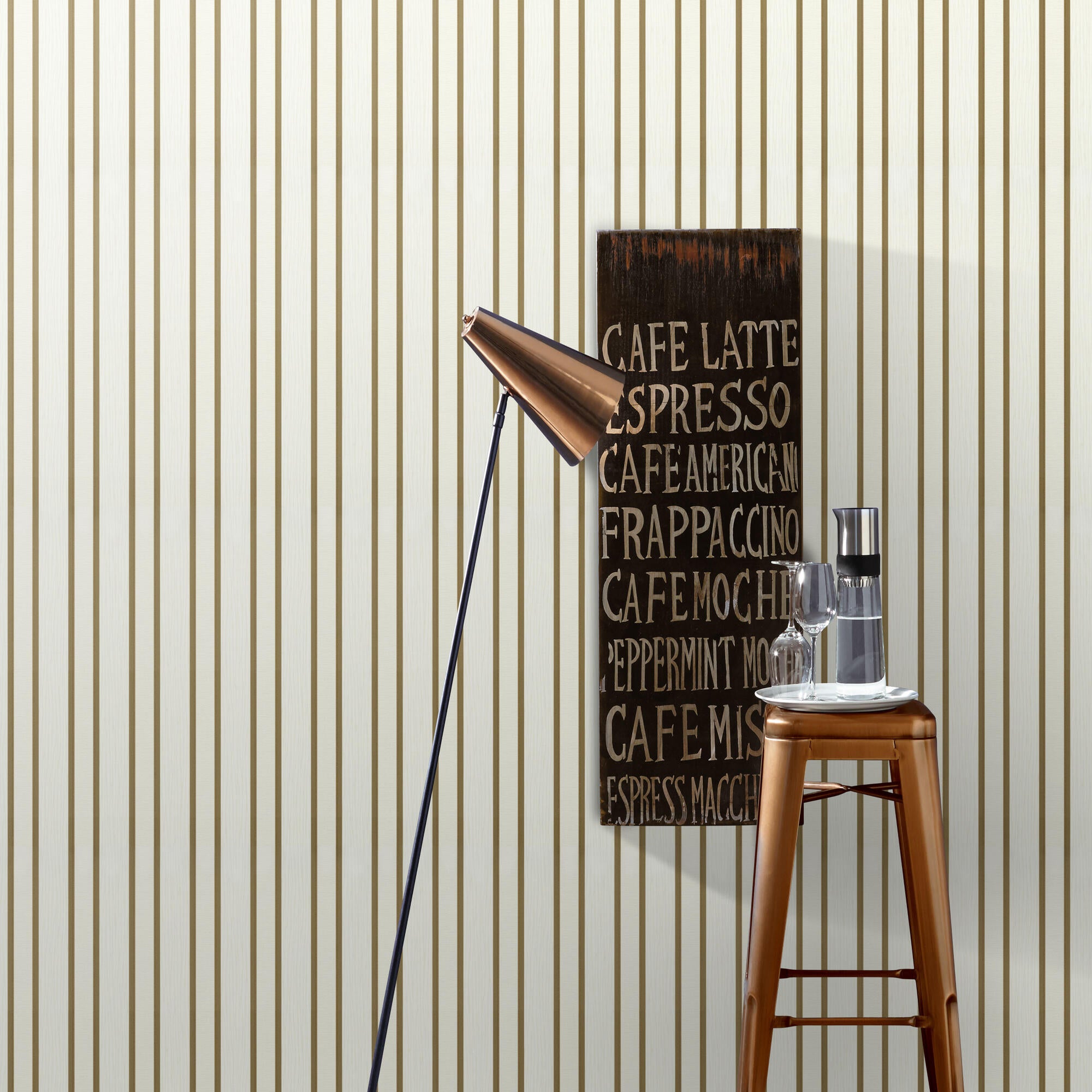 Papel pintado vinilo aplicación cola en pared geométrico rayas 8413 amarillo erismann 53cmx10m