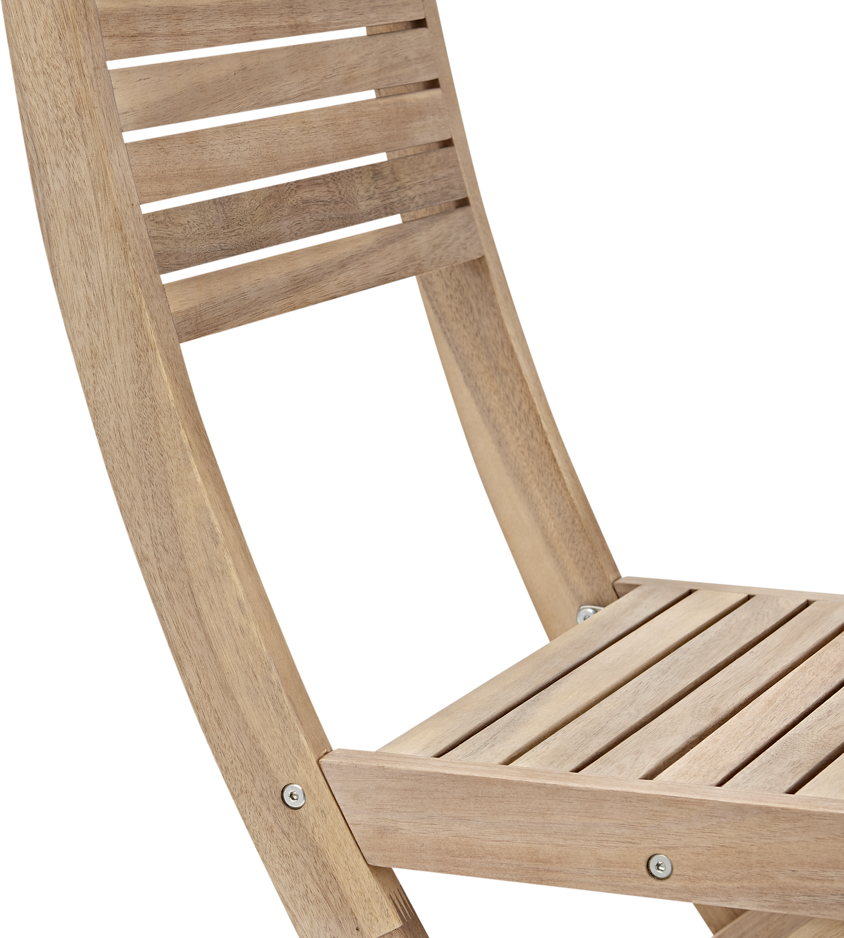 Sedia da giardino pieghevole in acacia Solaris NATERIAL, seduta in acacia beige - 19